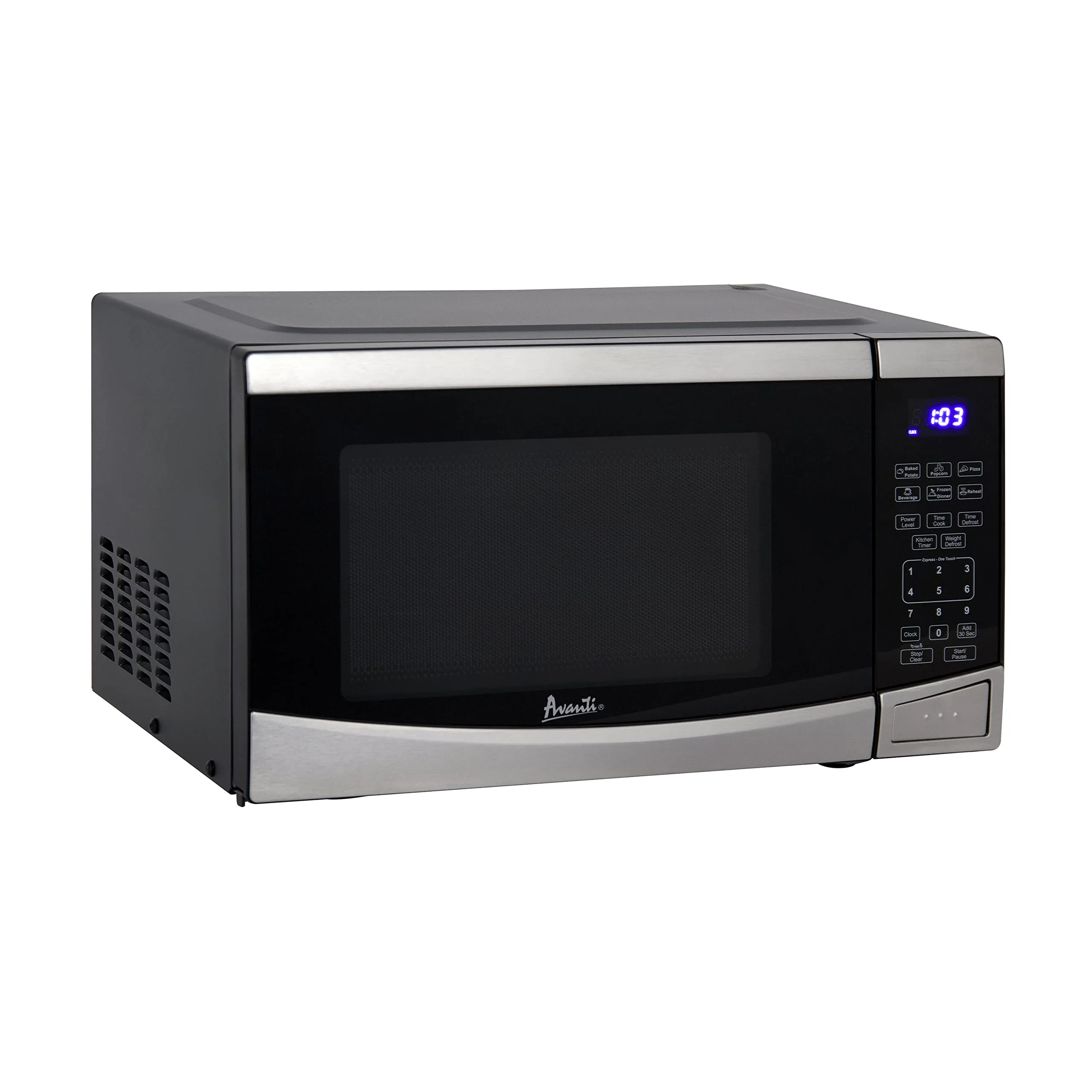 Avanti MT09V3S Microwave Oven 900-Watts Compact with 10 Power Levels and 6 Pre Cooking Settings, Speed Defrost