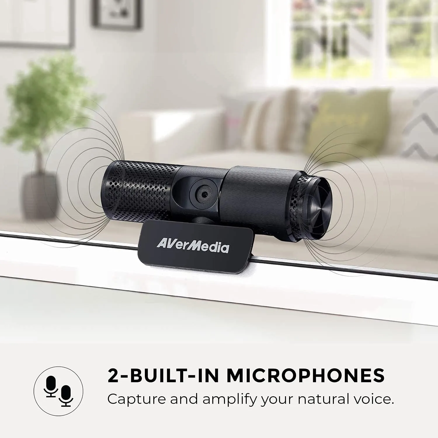 AVerMedia Live Streamer Cam 313 - Full HD 1080P Webcam with Privacy Shutter, Dual Microphone