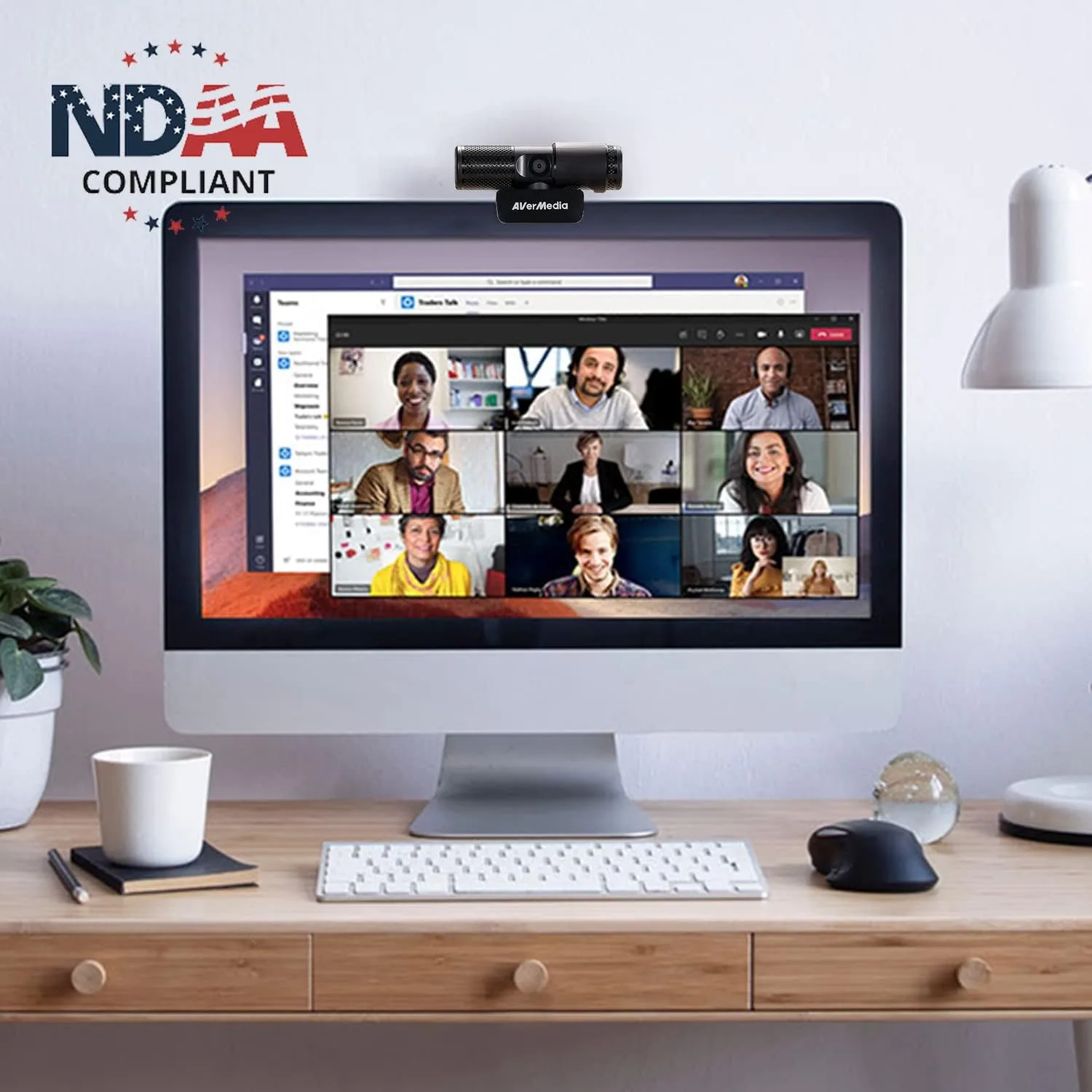 AVerMedia Live Streamer Cam 313 - Full HD 1080P Webcam with Privacy Shutter, Dual Microphone