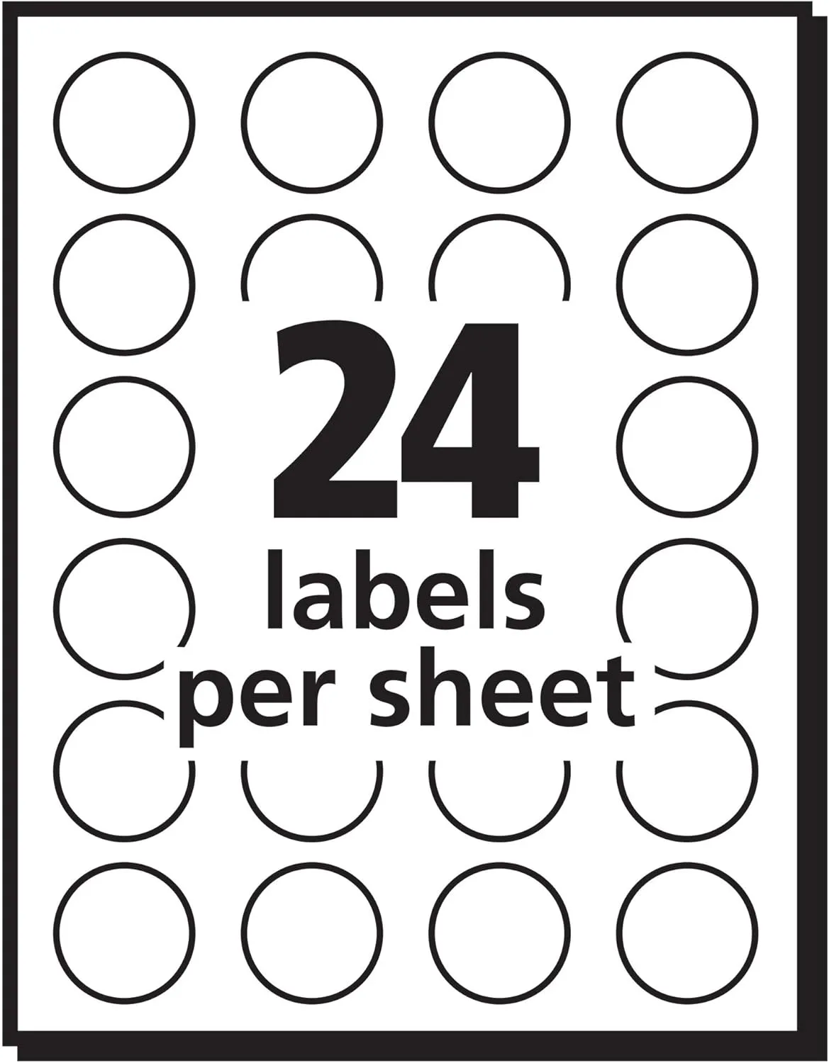 Avery Print/Write Self-Adhesive Removable Labels, 0.75 Inch Diameter, Red, 1008 per Pack (5466) 1 pack