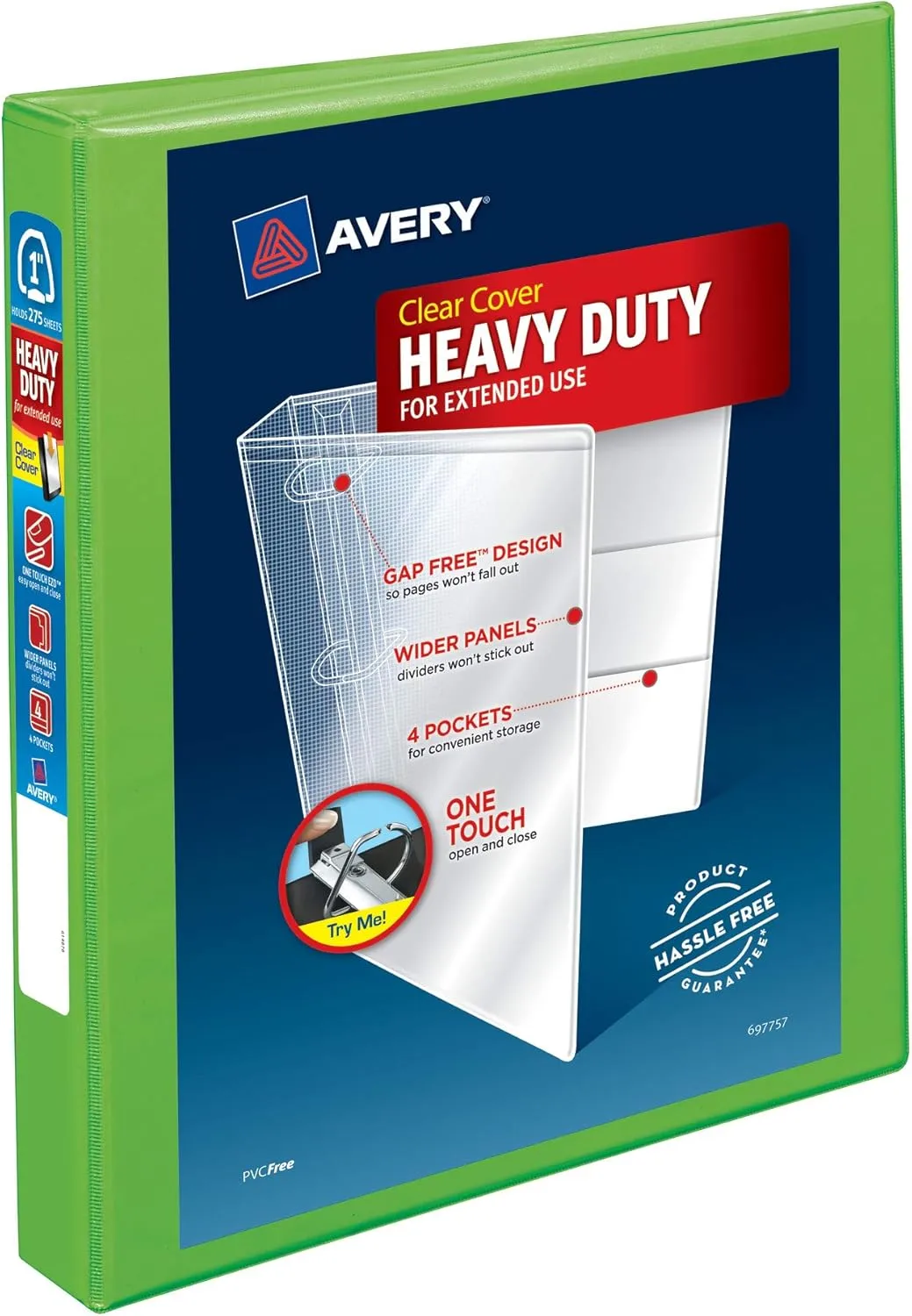 Avery Heavy-Duty View 3-Ring Binder with Locking One-Touch EZD Rings