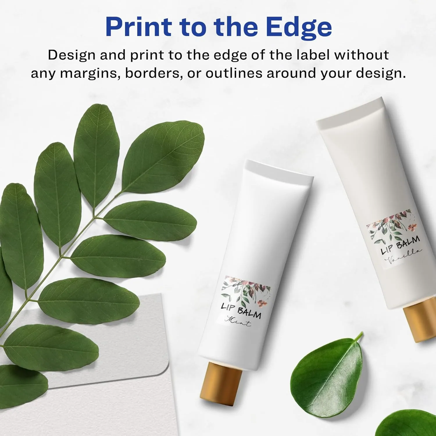 Avery Glossy Clear Square Labels, Sure Feed Technology, 3/4" x 3/4", Print-to-The-Edge, Laser/Inkjet Printable
