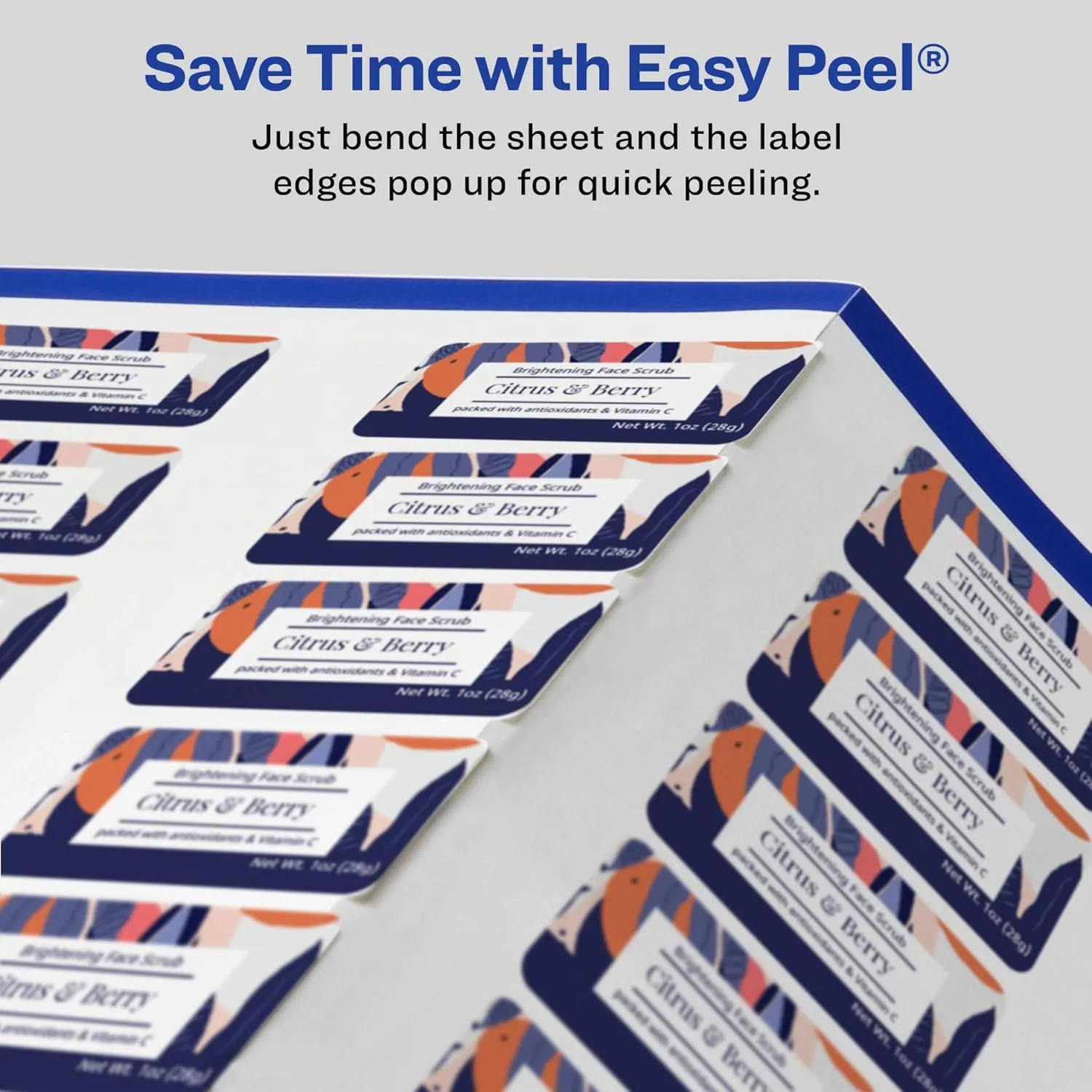 AVERY Matte White Rectangle Labels, Sure Feed Technology, 1" x 2"