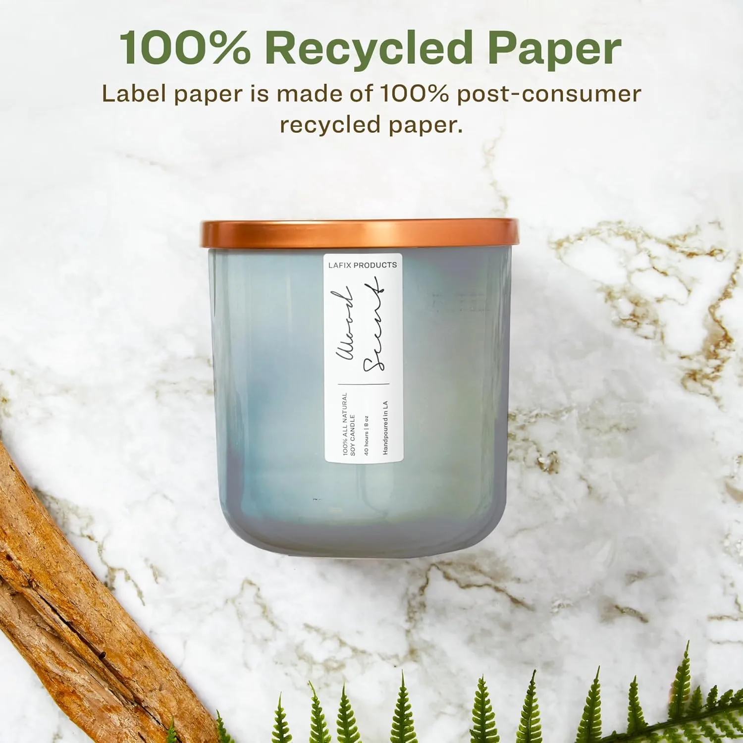 Avery EcoFriendly Matte White Recycled Rectangle Labels, 1.5" x 2.75", Print-to-The-Edge, Matte White Labels