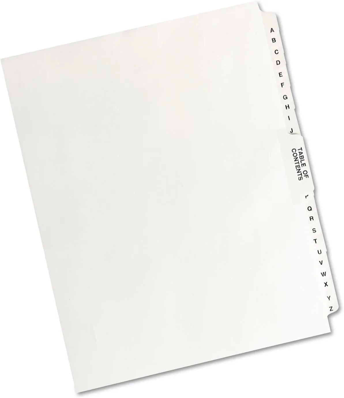 Avery 11374 Premium Collated Legal Index Exhibit Dividers, A-Z and Table of Contents, Side-Tab, 8.5 x 11-Inches, 3 Sets