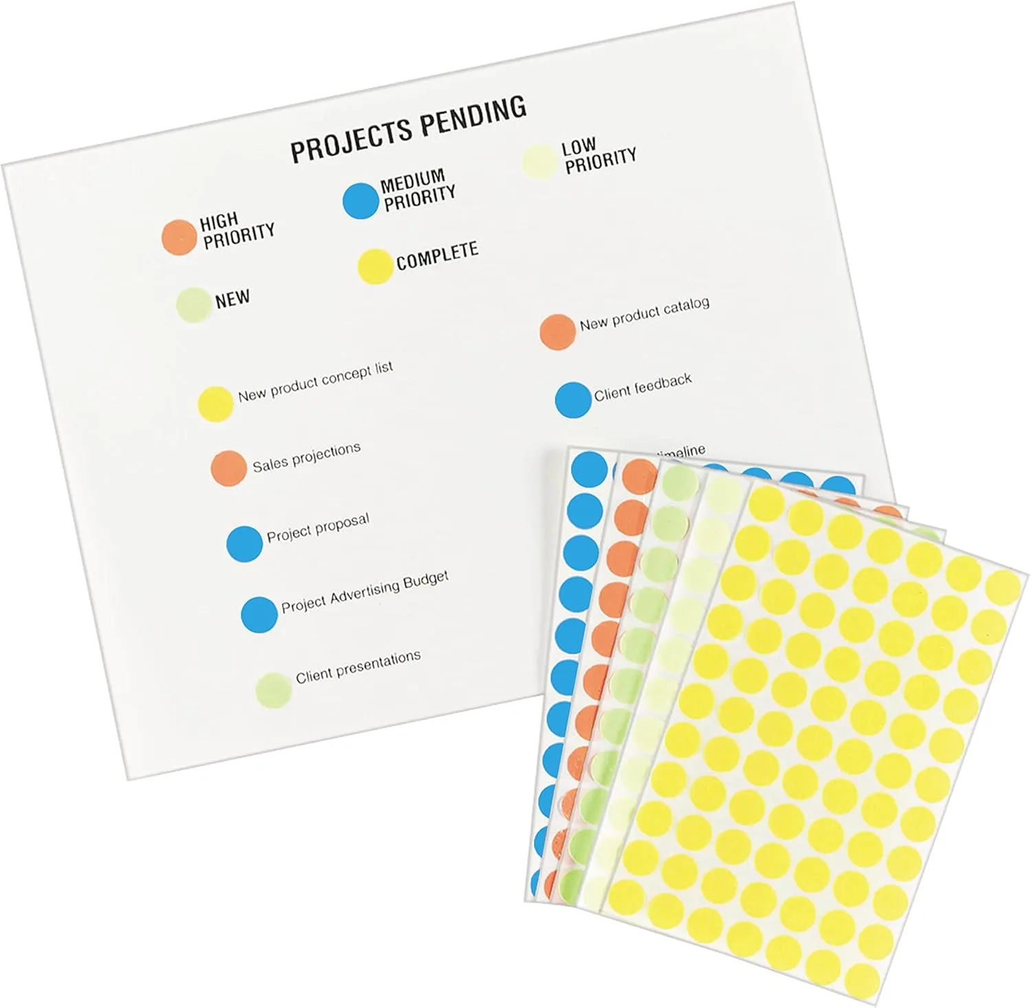 Avery Color-Coding Removable Labels, 1/2 Inch Round Stickers, Light Blue, 840 Dot Stickers (5050)