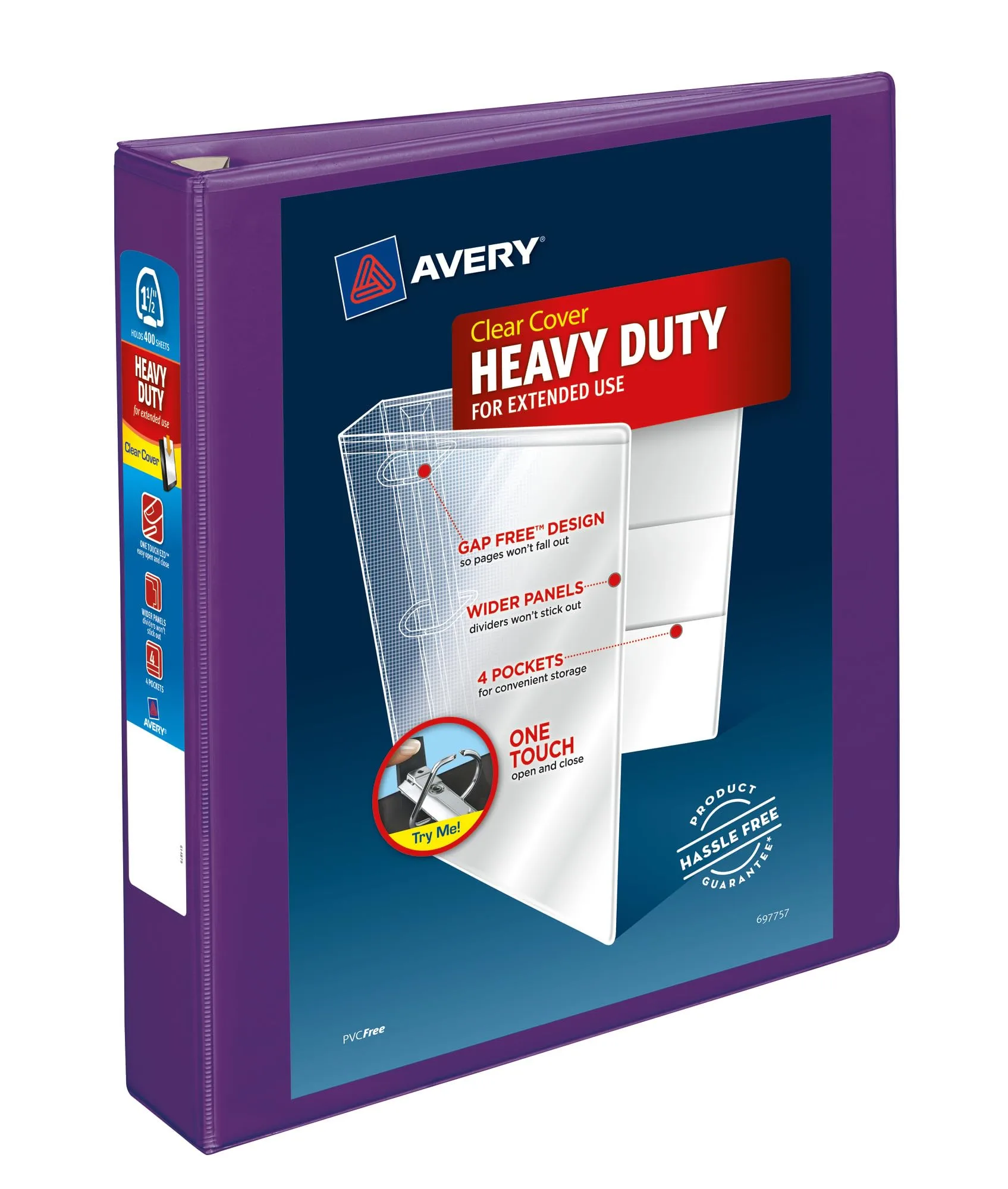 Avery Heavy-Duty View 3-Ring Binder with Locking One-Touch EZD Rings