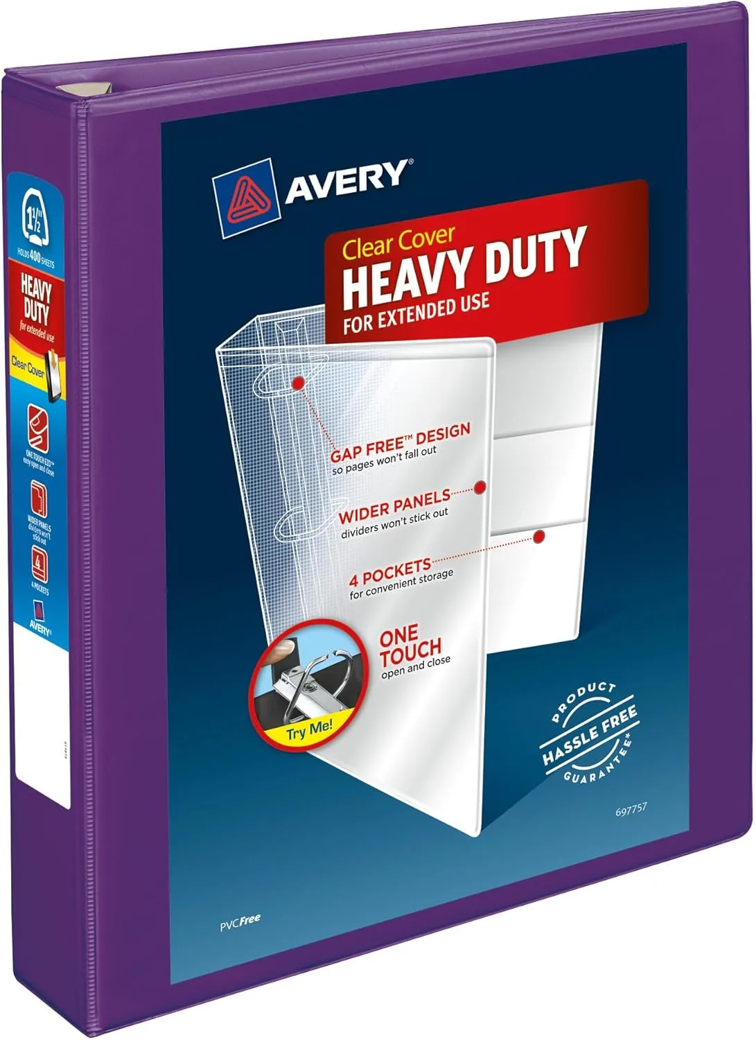 Avery Heavy-Duty View 3-Ring Binder with Locking One-Touch EZD Rings