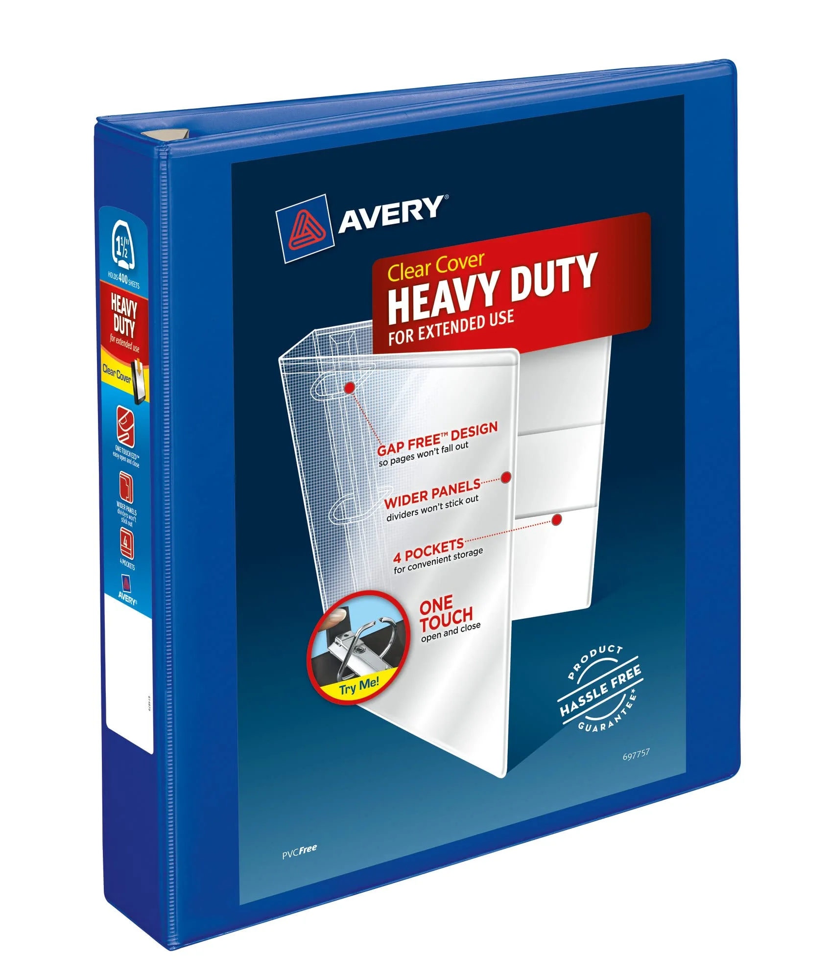 Avery Heavy-Duty View 3-Ring Binder with Locking One-Touch EZD Rings