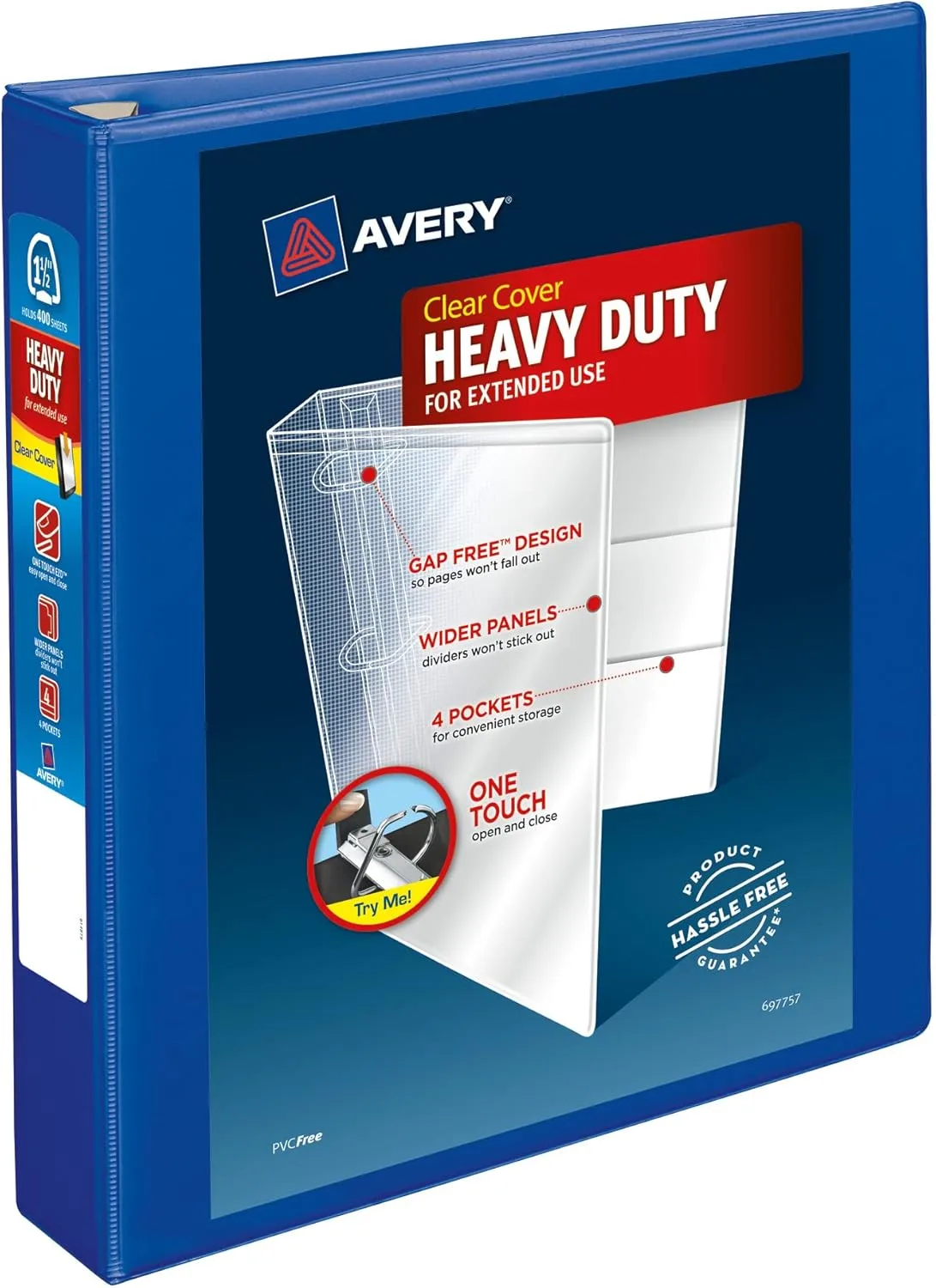 Avery Heavy-Duty View 3-Ring Binder with Locking One-Touch EZD Rings
