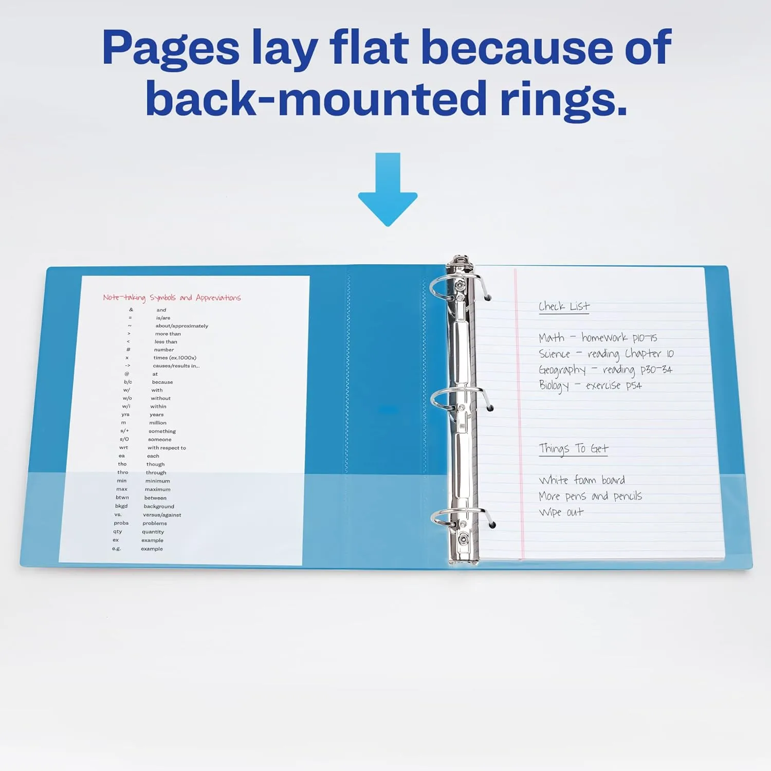 Avery Durable 3-Ring Binder, 2" D-Rings, Blue (27551)