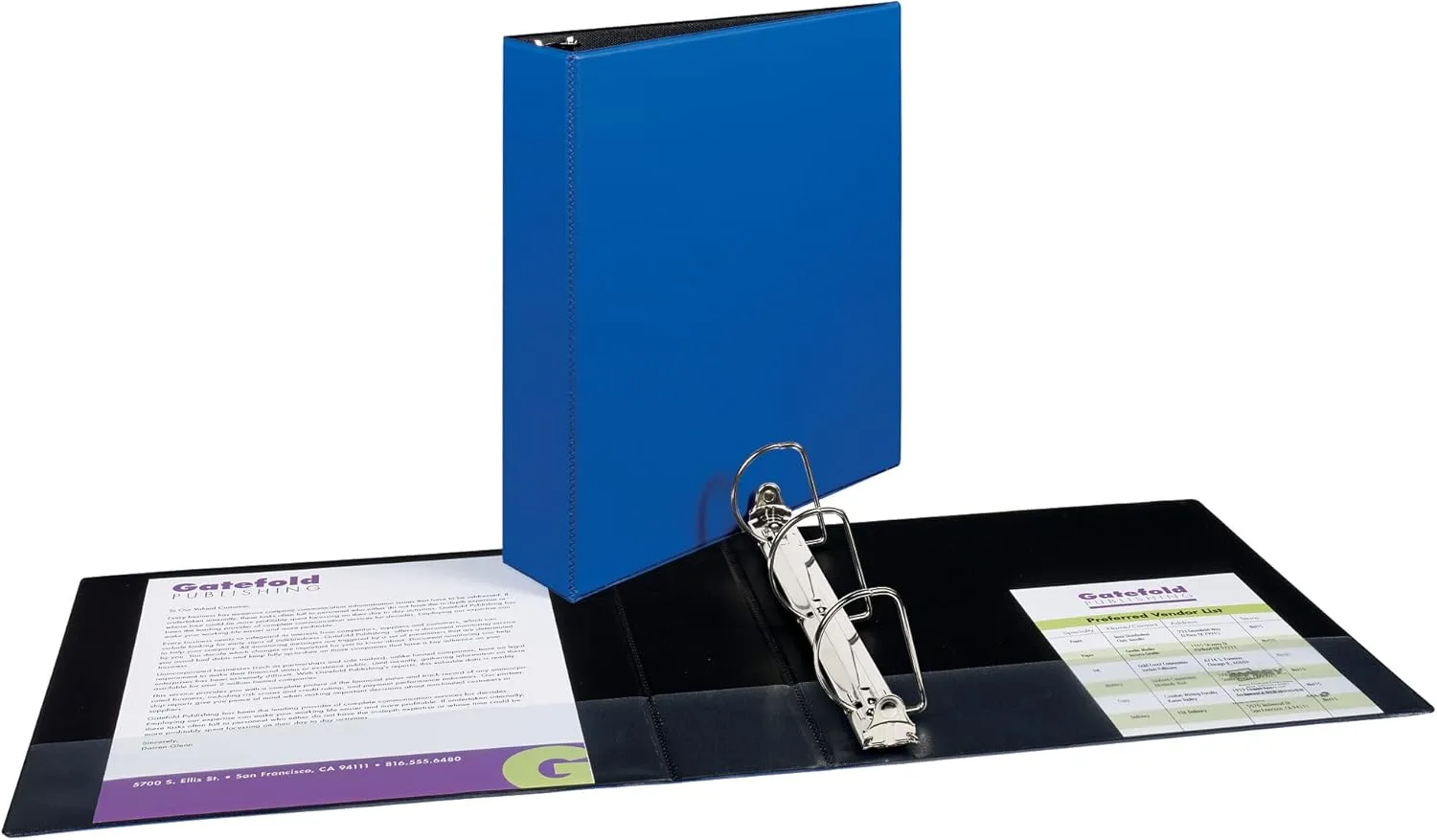 Avery Durable 3-Ring Binder, 2" D-Rings, Blue (27551)