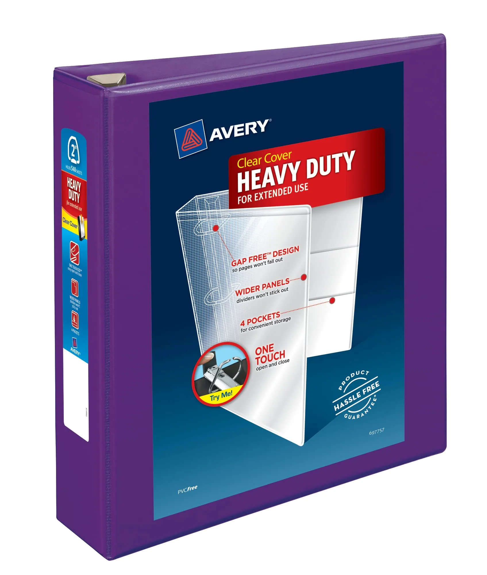 Avery Heavy-Duty View 3-Ring Binder with Locking One-Touch EZD Rings