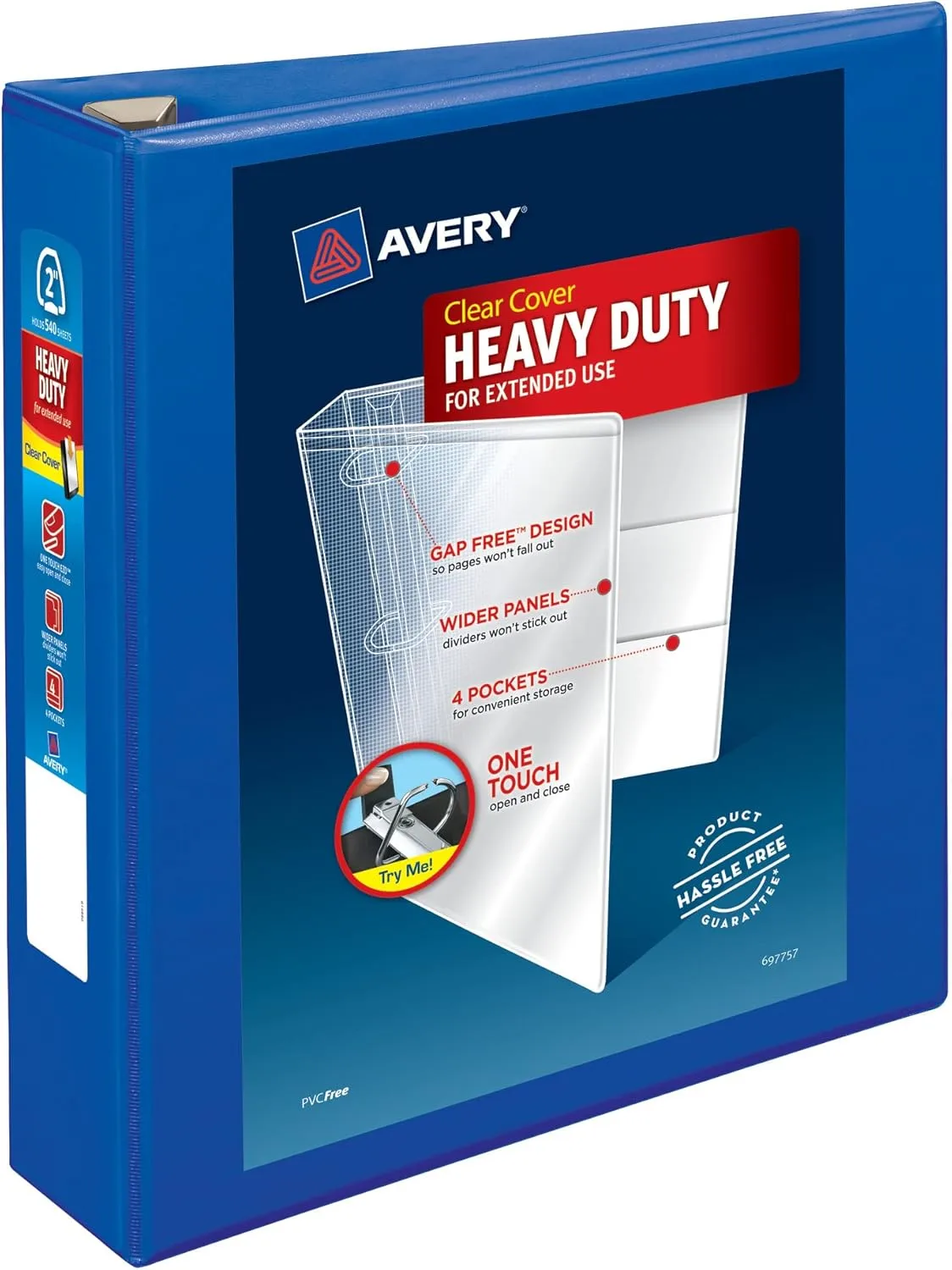 Avery Heavy-Duty View 3-Ring Binder with Locking One-Touch EZD Rings