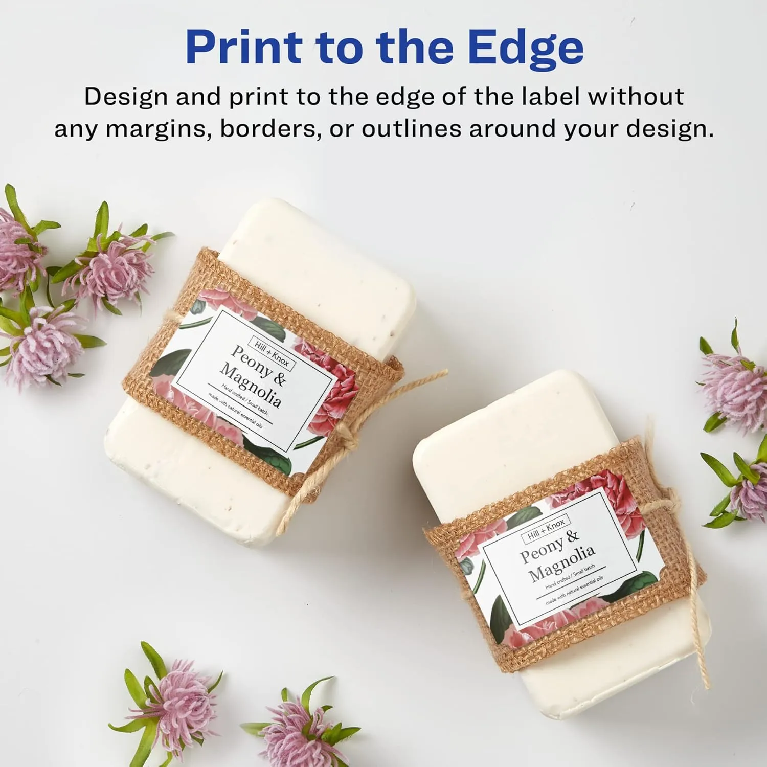 Avery Glossy White Rectangle Scalloped Labels, Sure Feed Technology, 2" x 3", Print-to-the-Edge, Permanent Adhesive