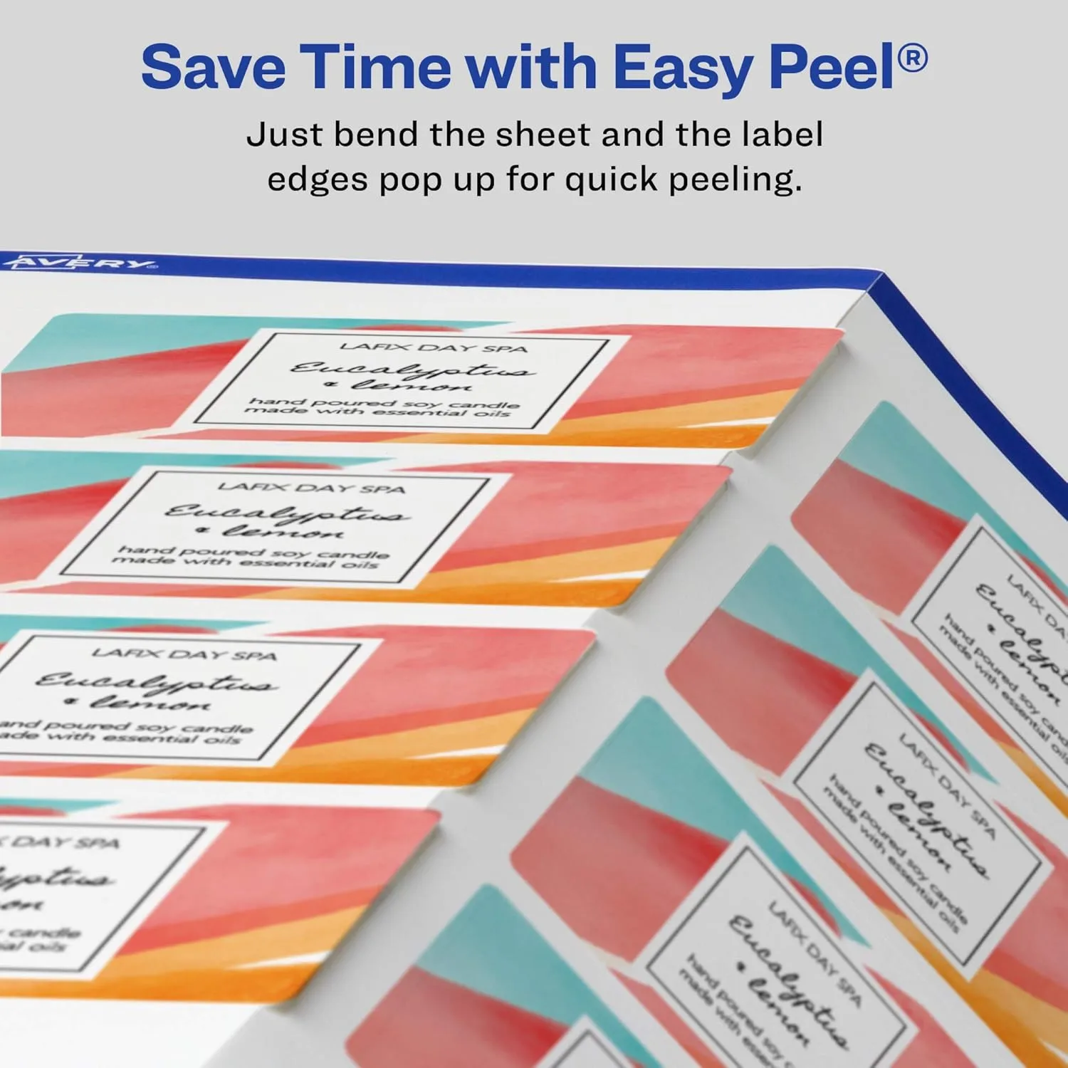 AVERY Matte White Rectangle Labels, Sure Feed Technology, 2" x 3"