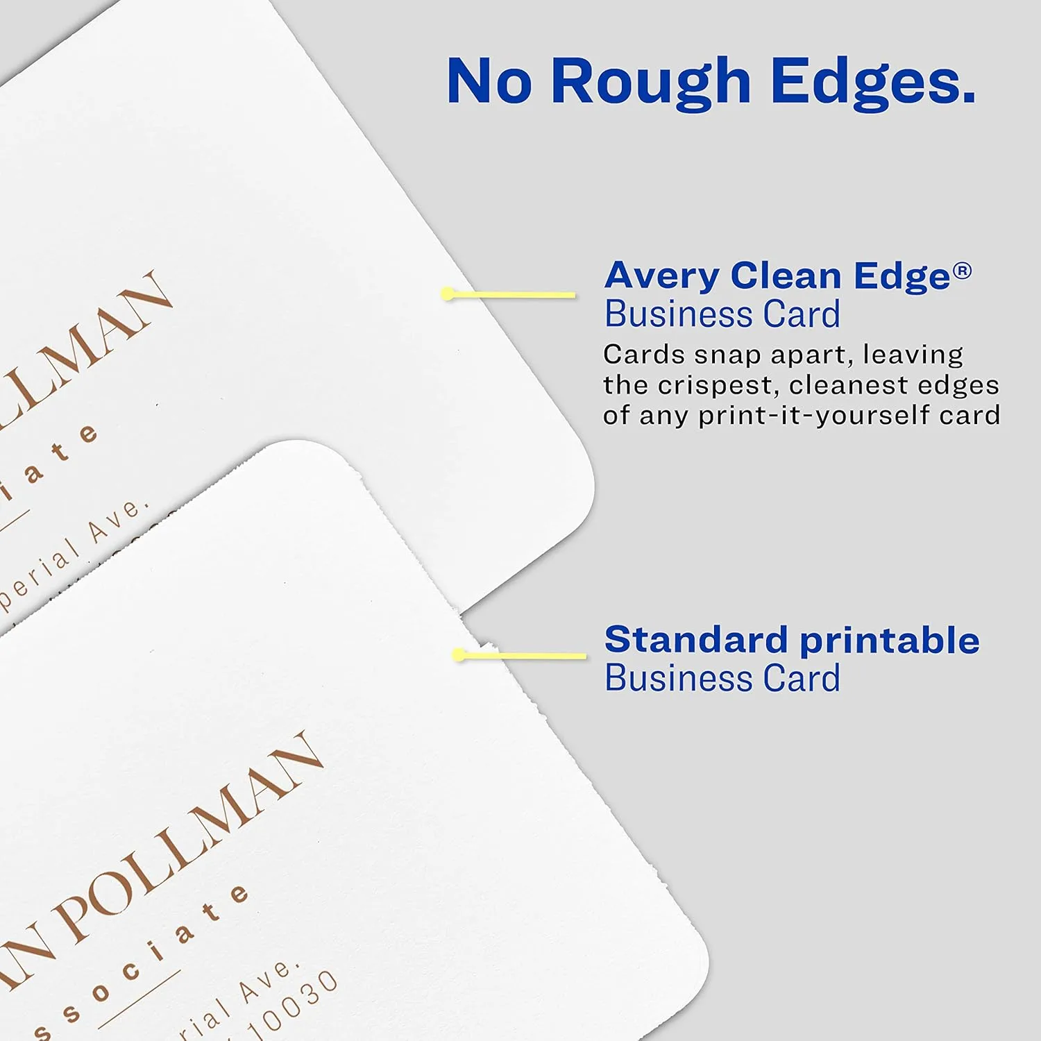 AVERY Clean Edge Printable Cards with Sure Feed Technology