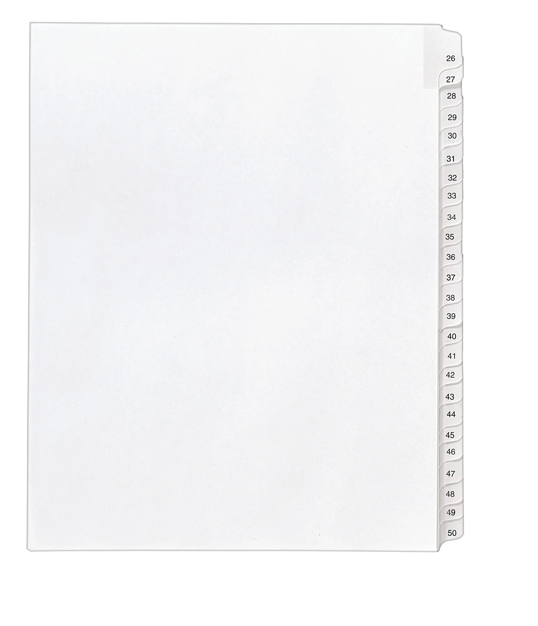 Avery 26-50 Legal Exhibit Dividers, 25-Tab Set, Allstate Style (01702)