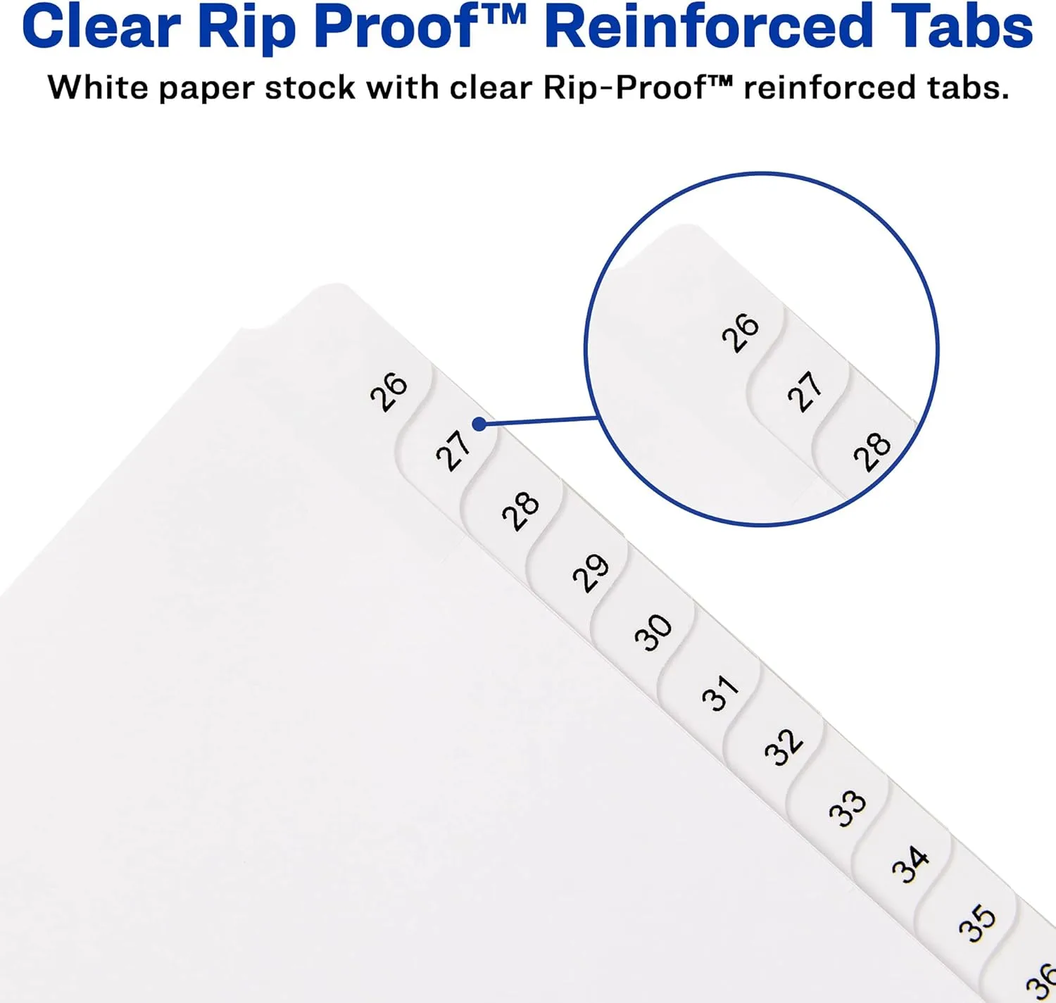 Avery 26-50 Legal Exhibit Dividers, 25-Tab Set, Allstate Style (01702)