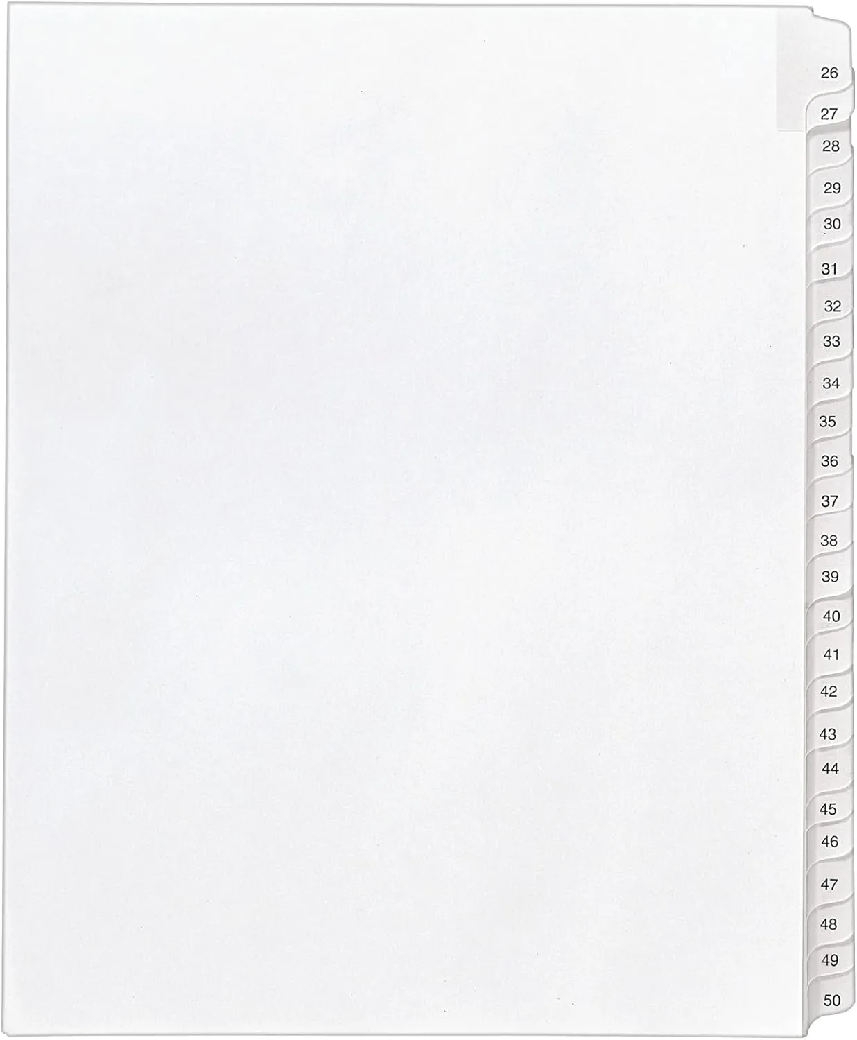 Avery 26-50 Legal Exhibit Dividers, 25-Tab Set, Allstate Style (01702)