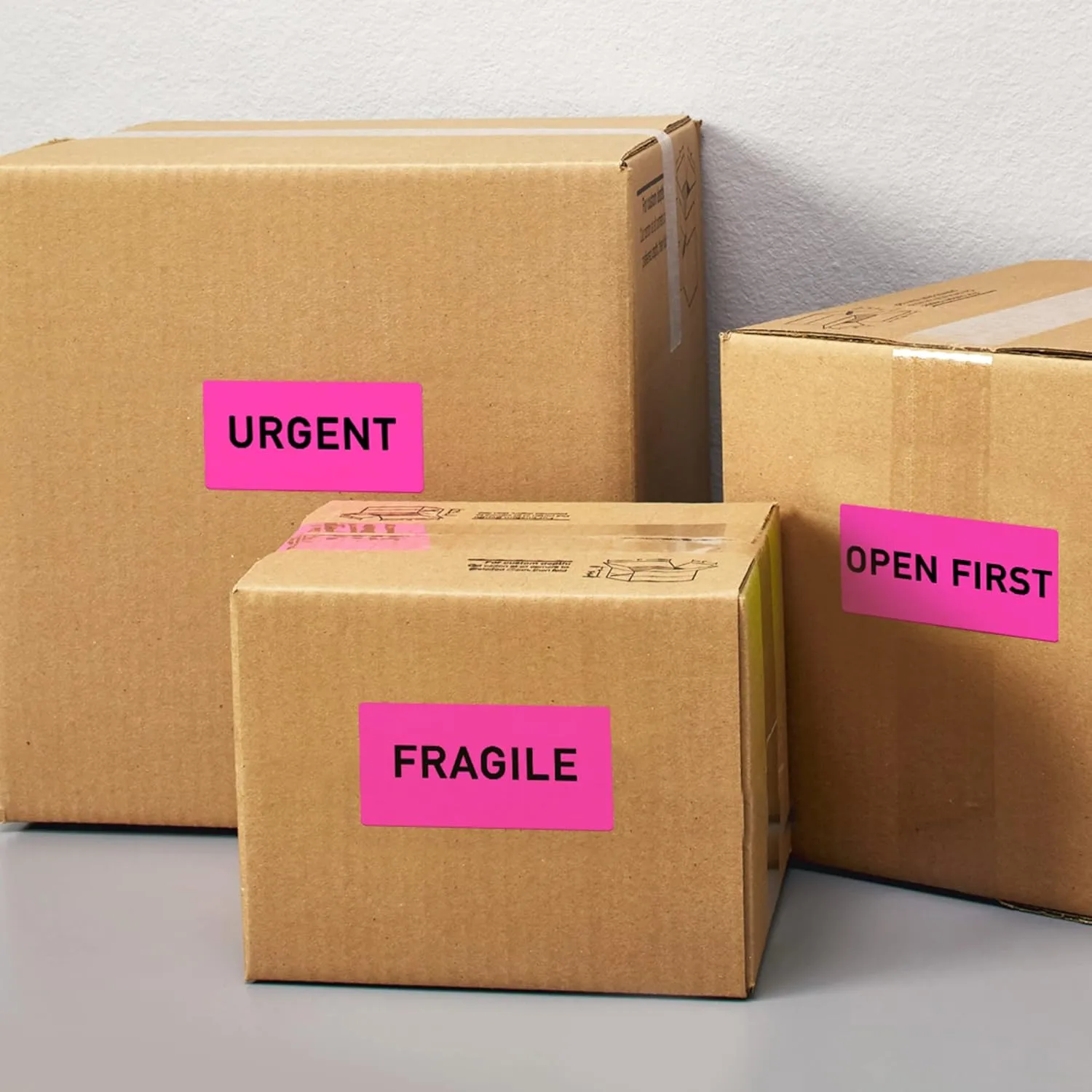 Avery 2" x 4" Neon Shipping Labels with Sure Feed for Laser Printers