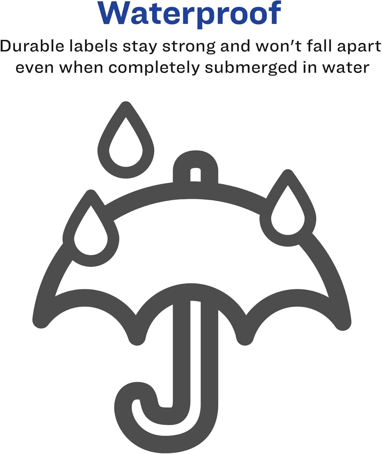 Avery Waterproof Labels with UltraHold Permanent Adhesive, 2" x 4", 500 Labels (5523)