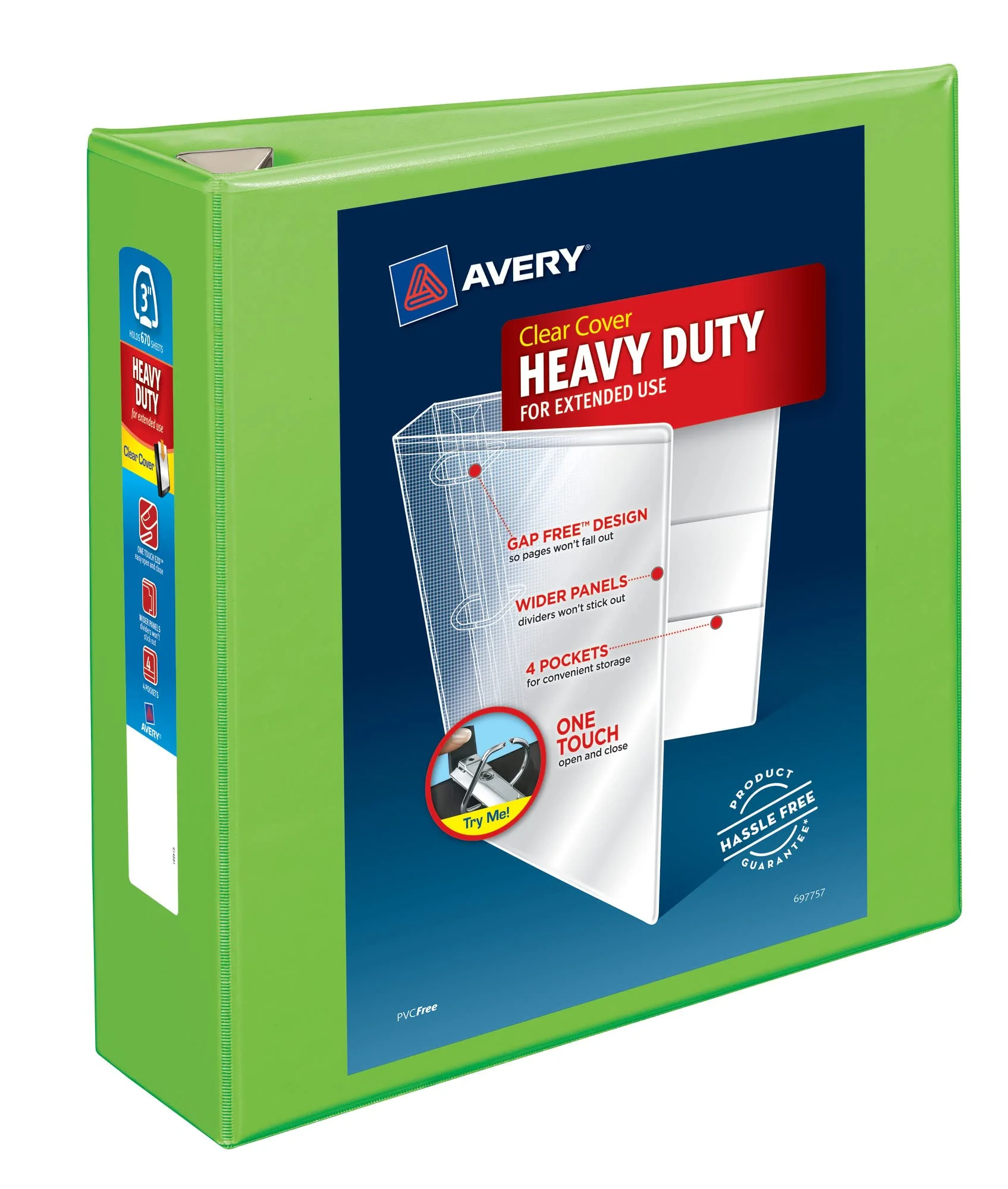 Avery Heavy-Duty View 3-Ring Binder with Locking One-Touch EZD Rings