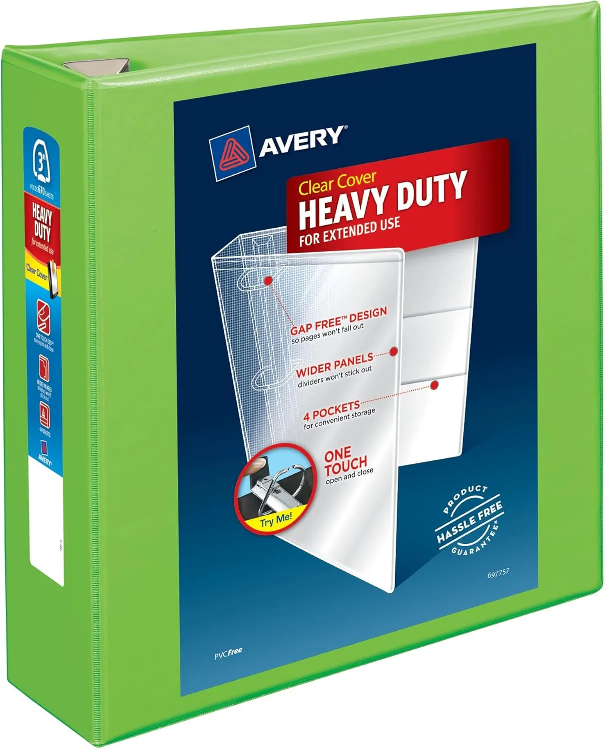 Avery Heavy-Duty View 3-Ring Binder with Locking One-Touch EZD Rings
