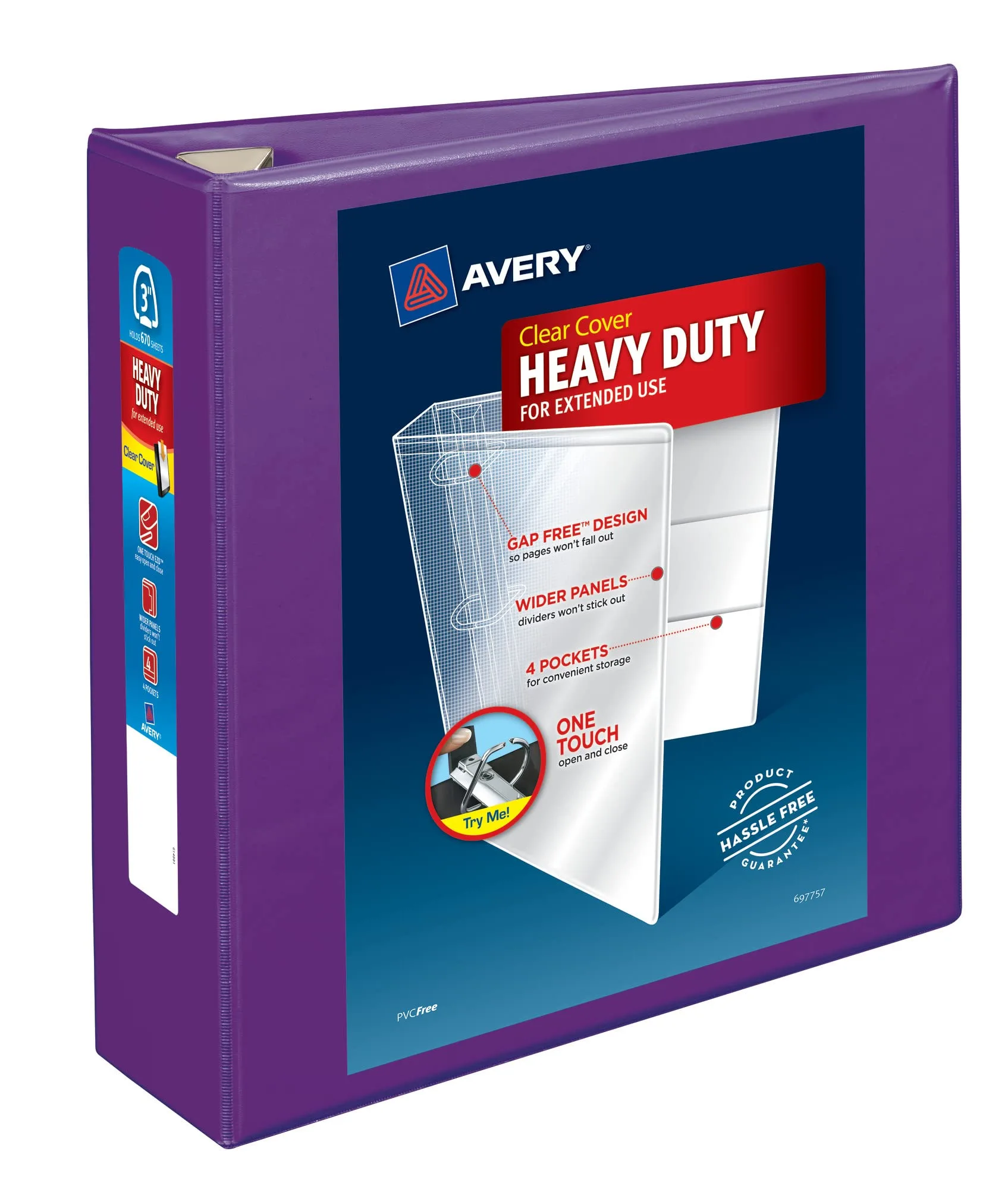 Avery Heavy-Duty View 3-Ring Binder with Locking One-Touch EZD Rings