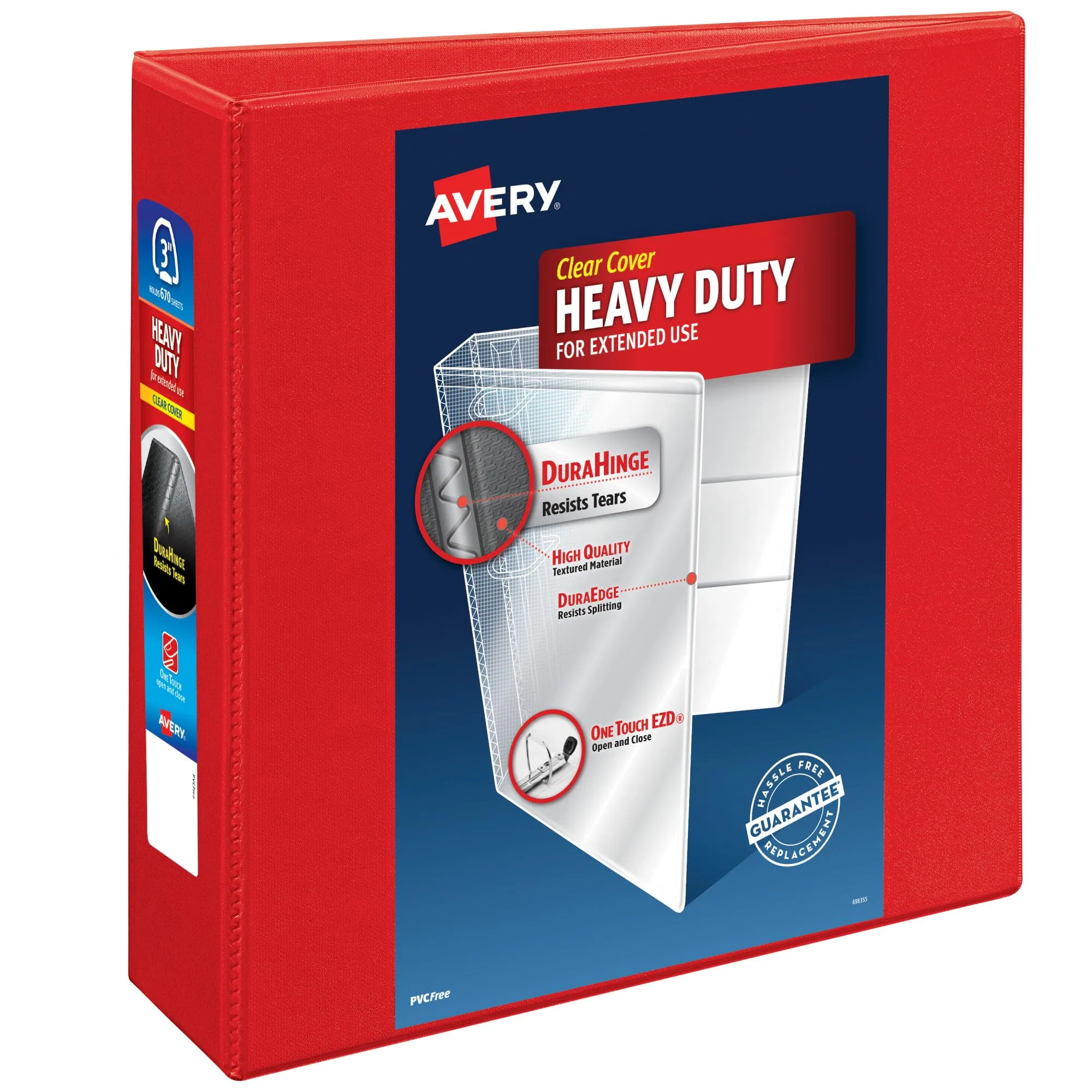 Avery Heavy-Duty View 3-Ring Binder with Locking One-Touch EZD Rings