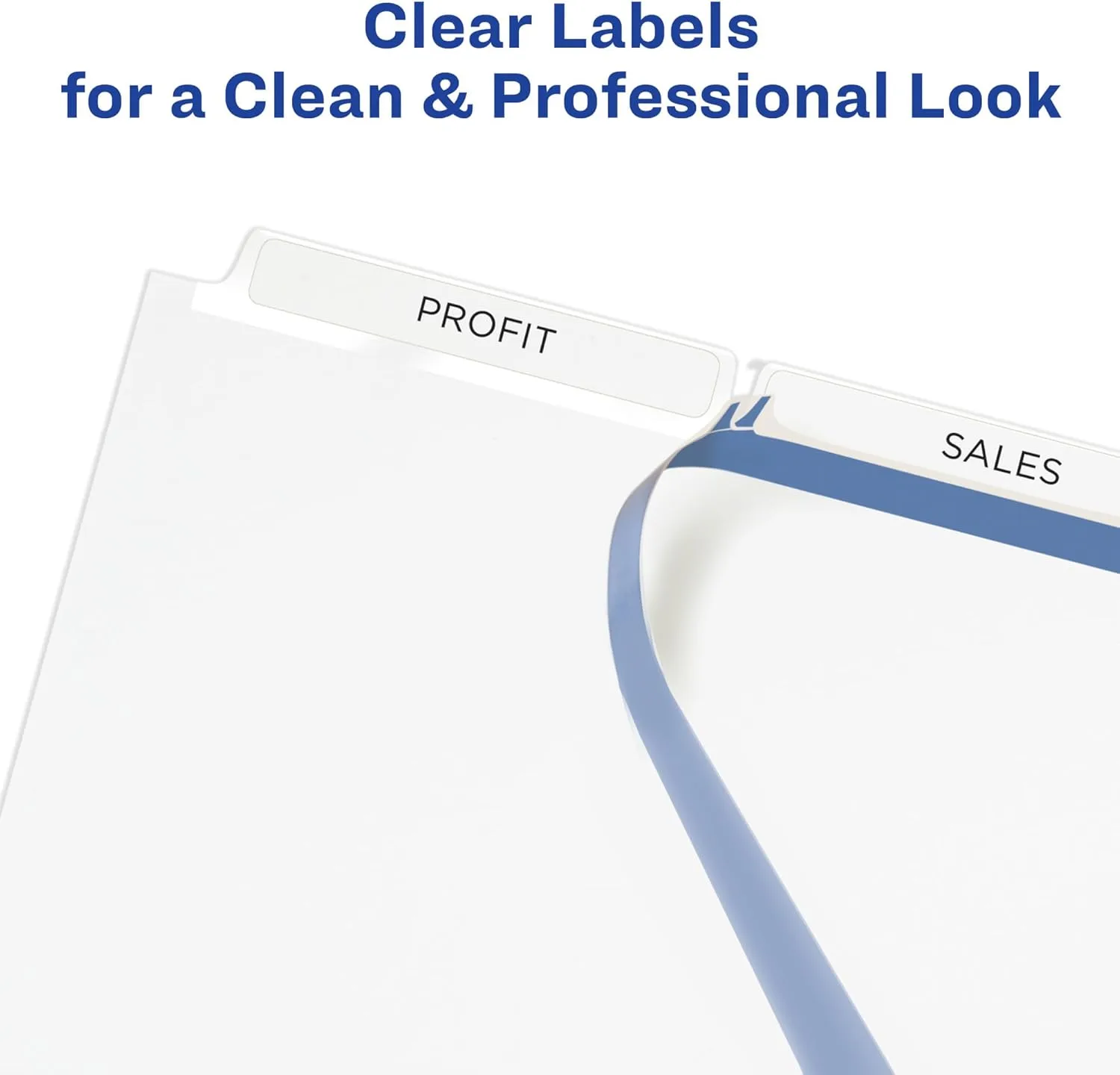 Avery Easy Print & Apply Index Maker Clear Label Dividers for 3-Ring Binder, Letter Size