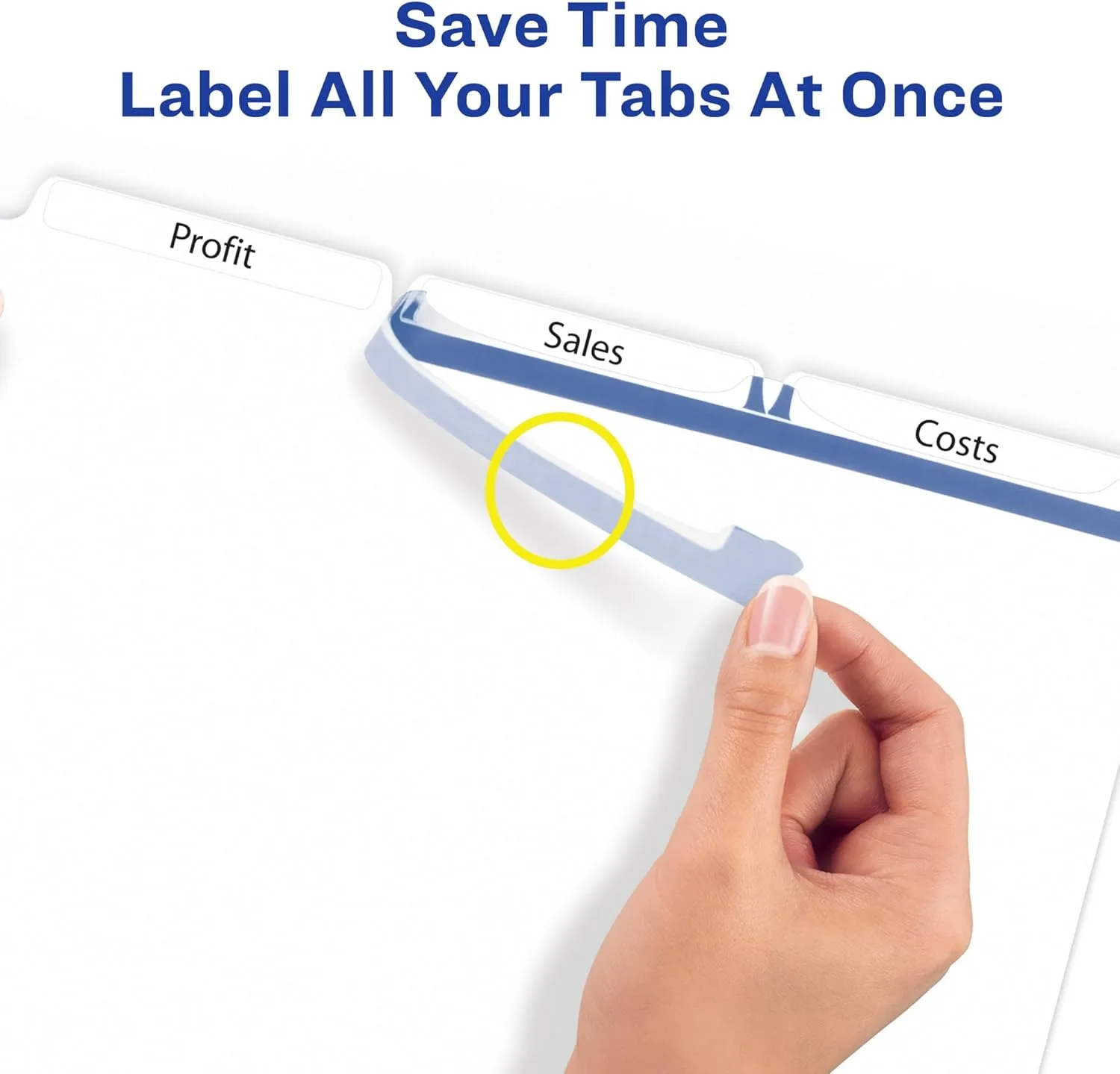 Avery Easy Print & Apply Index Maker Clear Label Dividers for 3-Ring Binder, Letter Size
