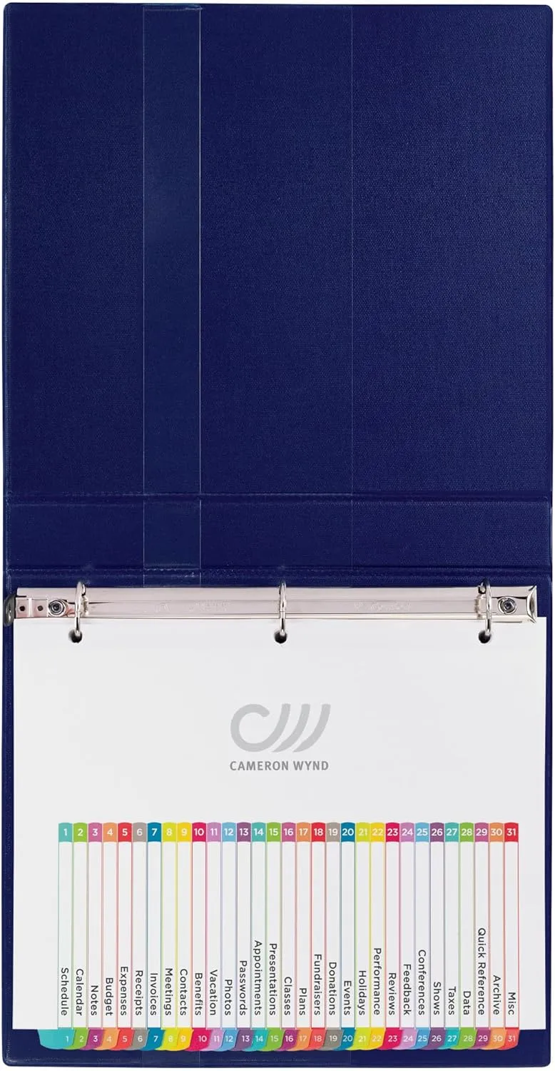 Avery 1-31 Dividers for 3 Ring Binders, 31 Tabs, Customizable Table of Contents (11846)