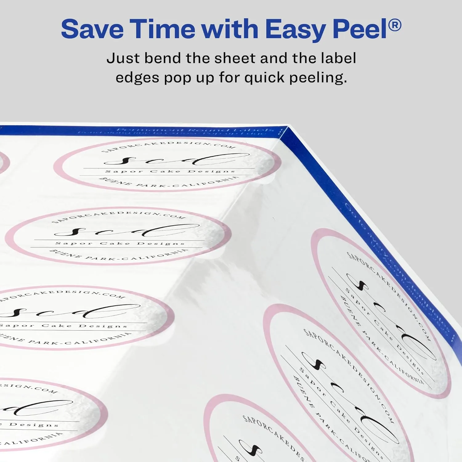 Avery Printable Round Labels with Sure Feed, 3/4" Diameter, Glossy Clear, 400 Customizable Labels (4222)