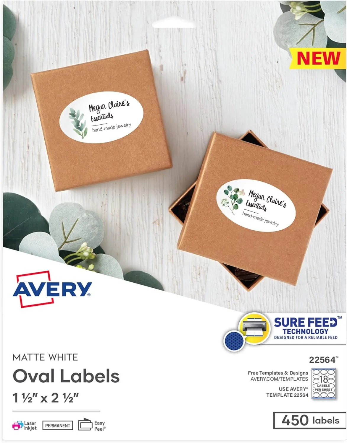 Avery Printable Blank White Labels