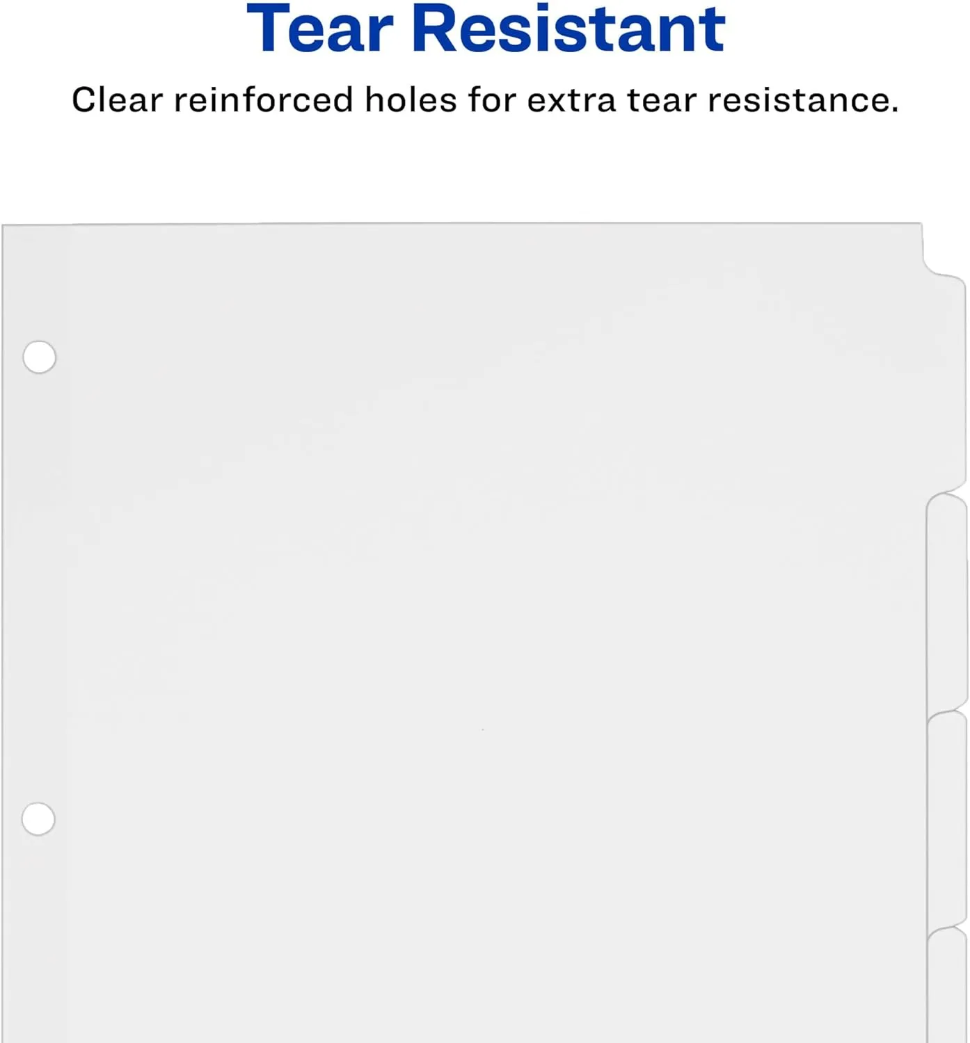 Avery 5-Tab Binder Dividers, Write-On Plain Tabs, 36 Sets (11506) White One Size