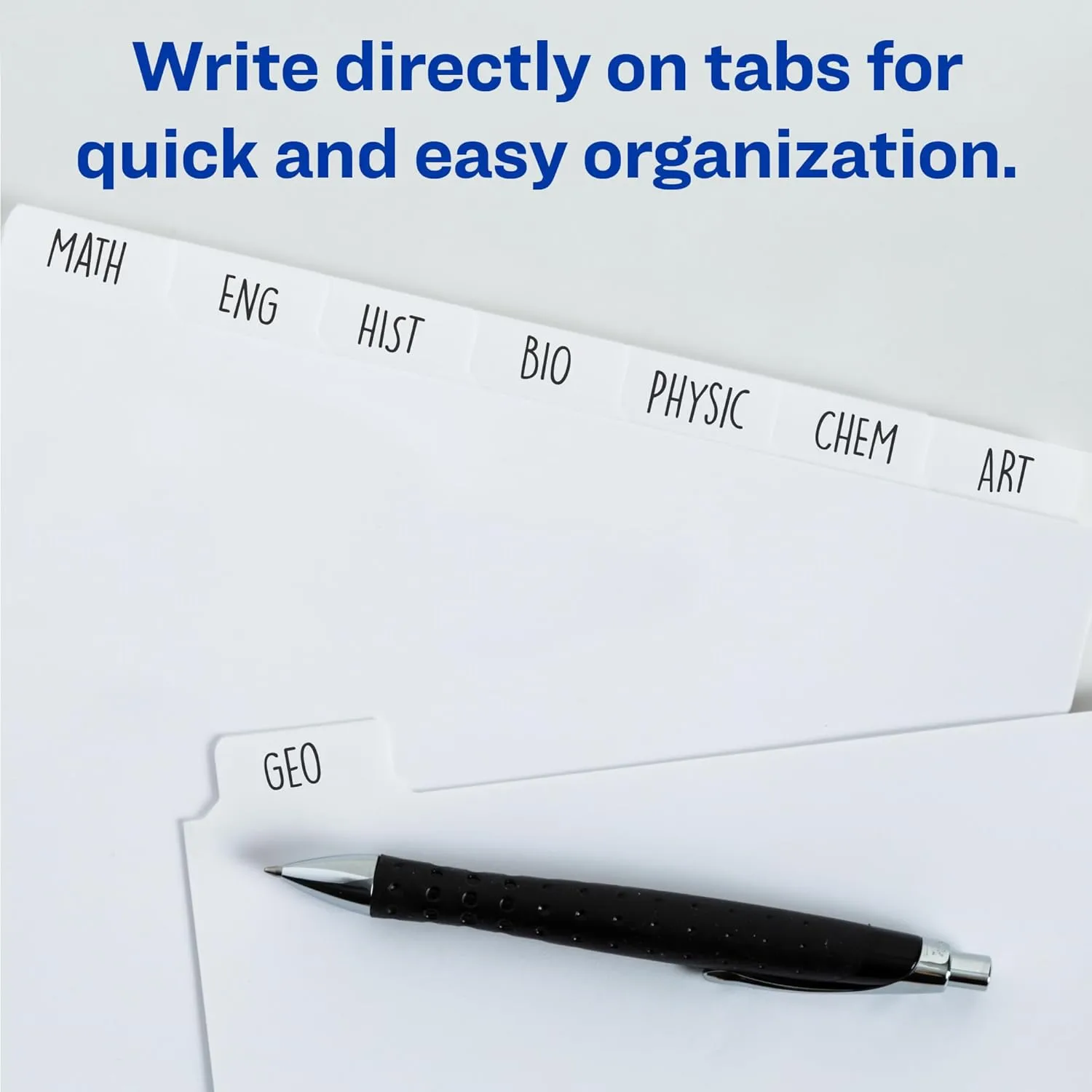 Avery 5-Tab Binder Dividers, Write-On Plain Tabs, 36 Sets (11506) White One Size