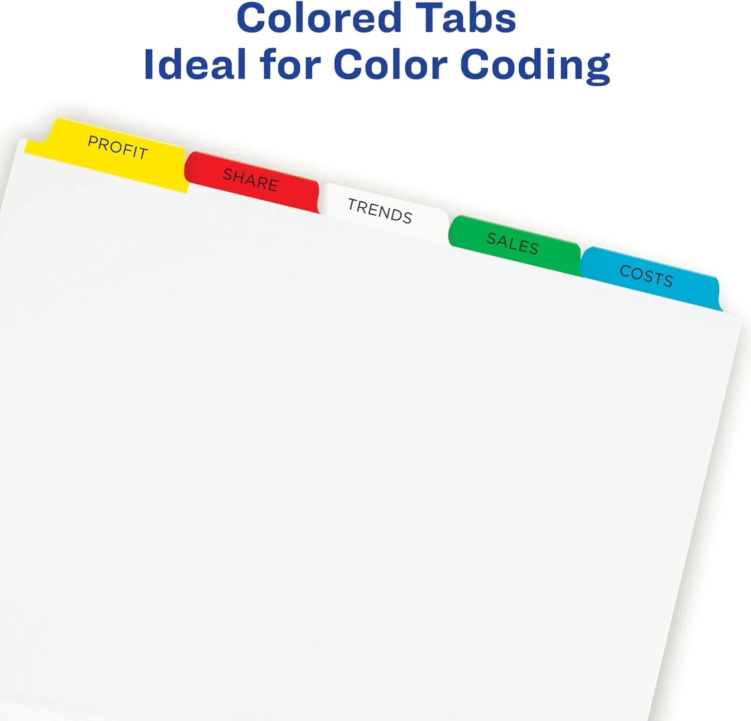 Avery 5-Tab Index Dividers for 3-Ring Binder, Easy Apply, 5 Sets (11418)