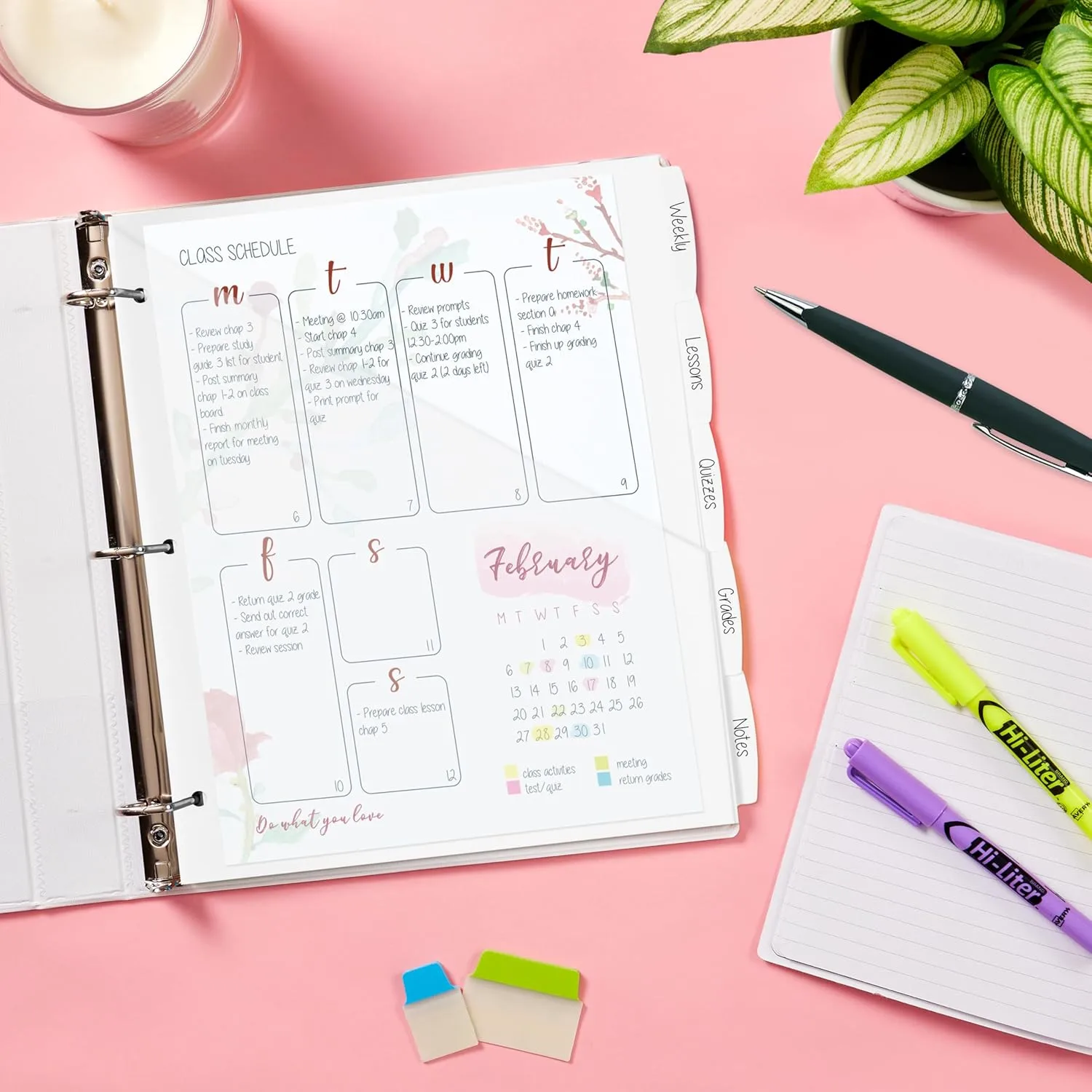 Avery Durable Plastic 5 Tab Write & Erase Dividers for 3 Ring Binders, Slash Pocket, Translucent White, 1 Set (16825)
