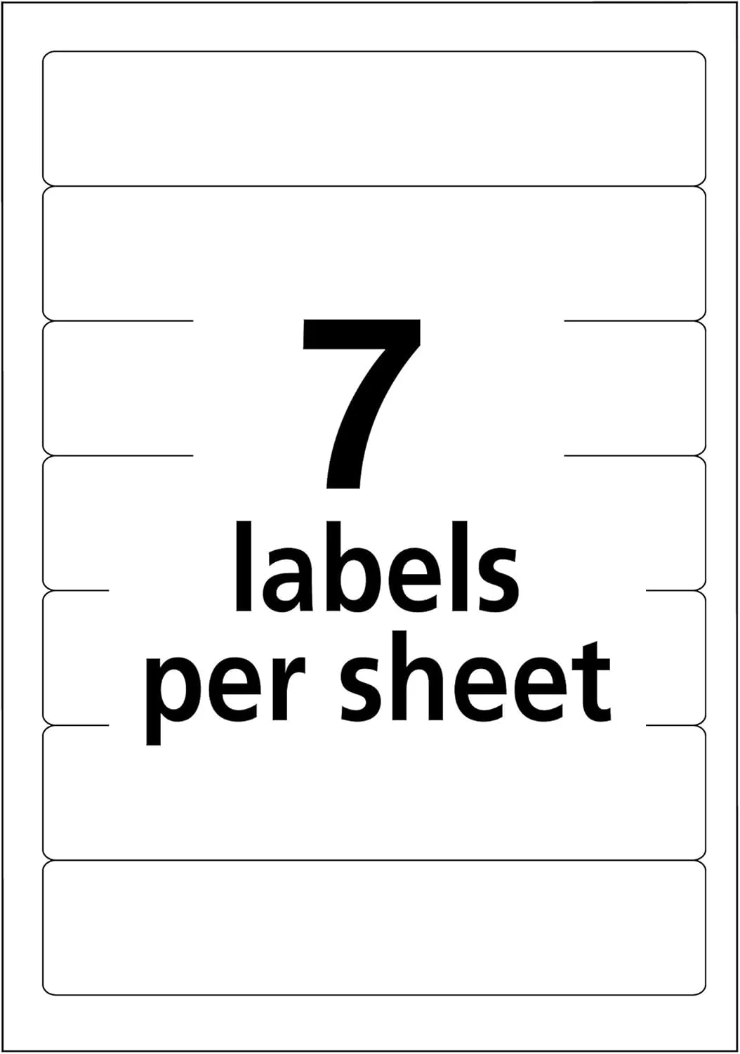 Avery File Folder Labels on 4" x 6" Easy Peel Sheets, White with Dark Red Bar, 2/3" x 3-7/16", 252 Labels (5201)