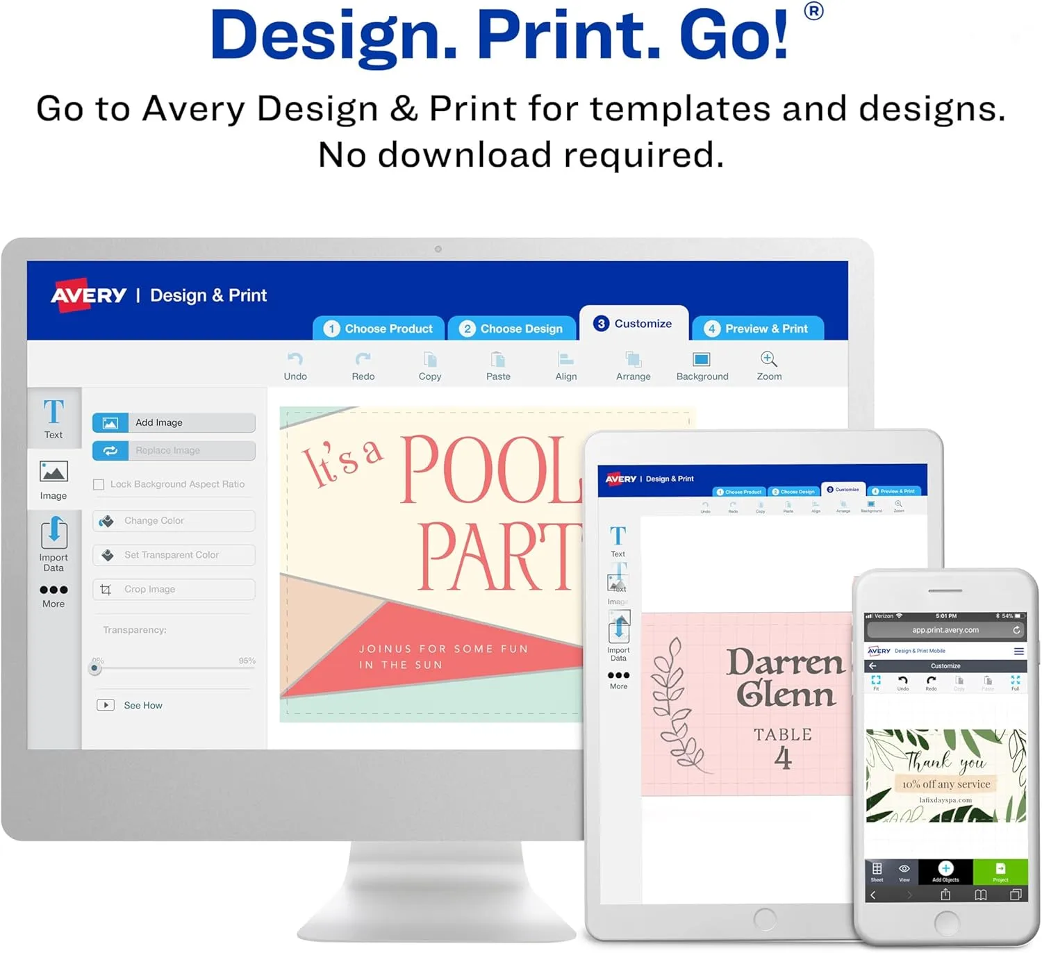 AVERY Clean Edge Printable Cards with Sure Feed Technology
