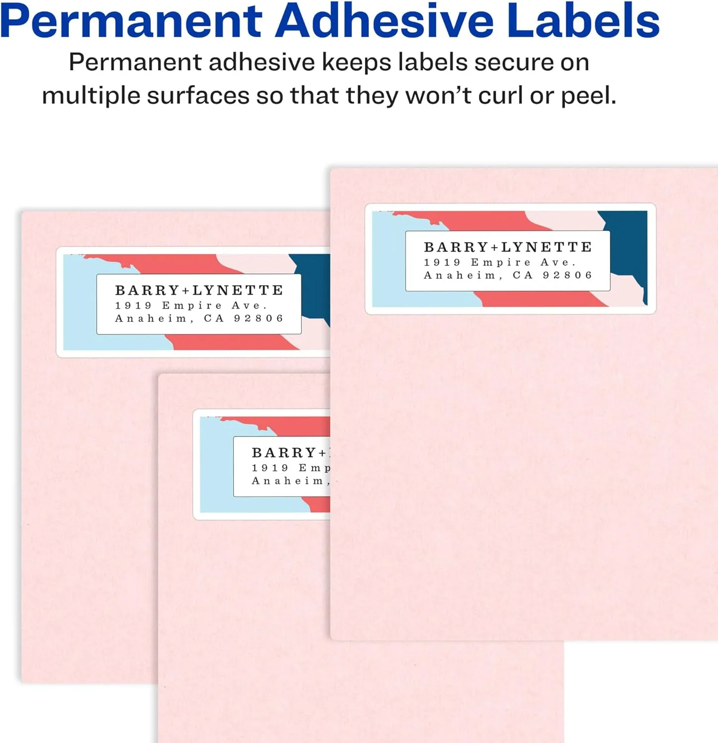 Avery Shipping Labels, Glossy White, 2 in x 4 in, 250 Labels (6528)