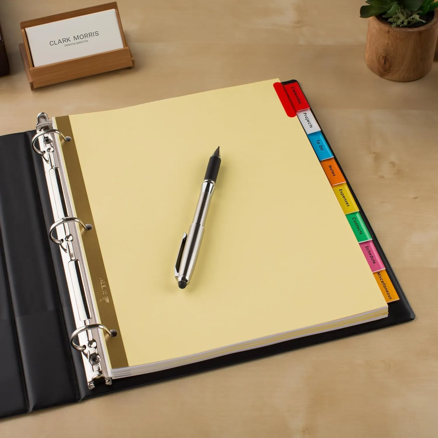 Avery 8-Tab Binder Dividers, Insertable Multicolor Big Tabs, 1 Set (11111)