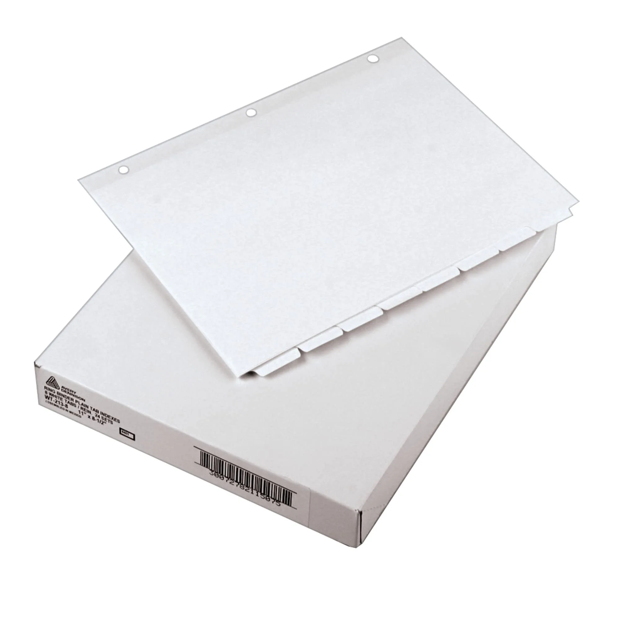 Avery 8-Tab Write-On Dividers, 8.5 x 11 in, White, 24 Sets (11507)