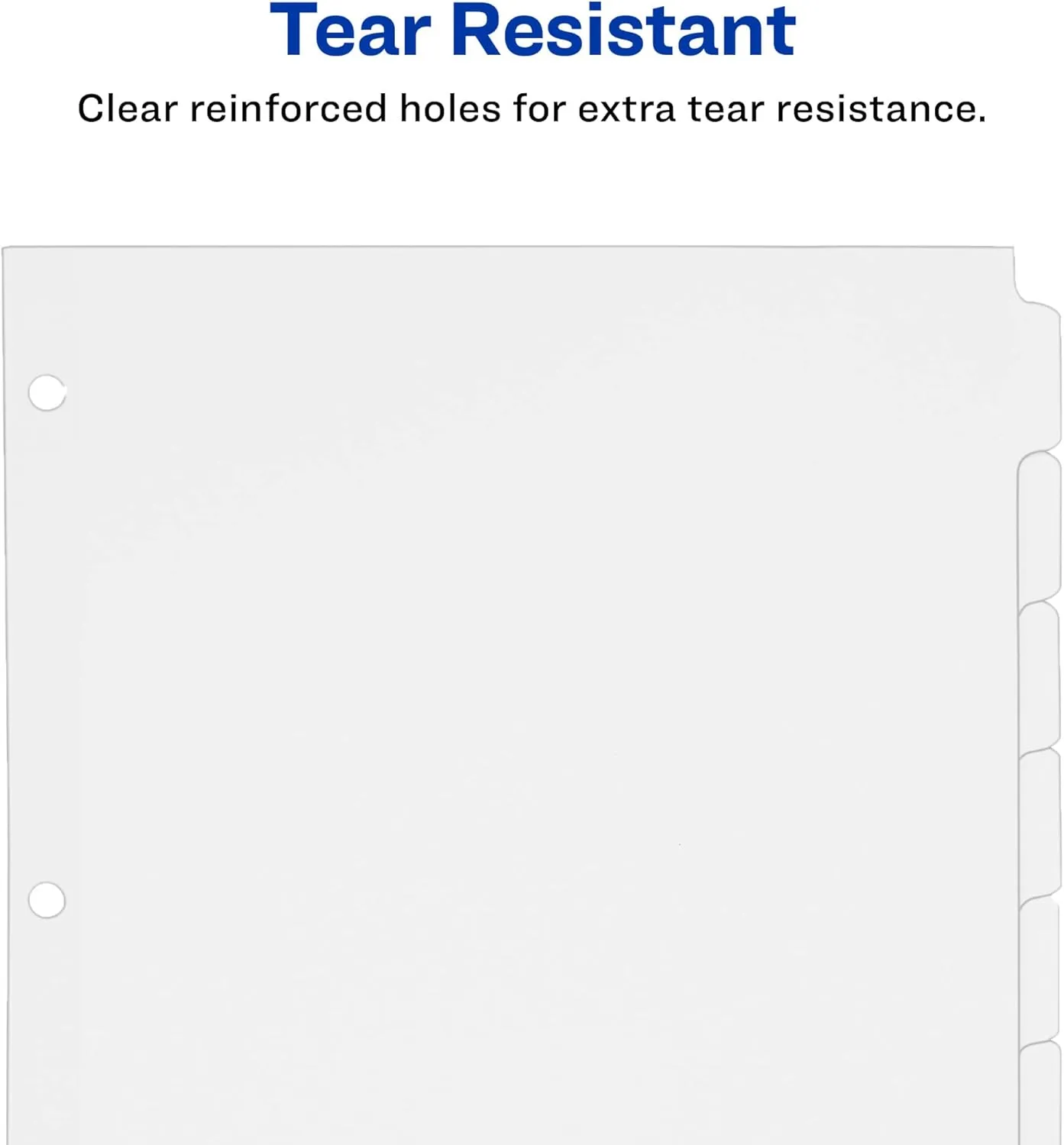 Avery 8-Tab Write-On Dividers, 8.5 x 11 in, White, 24 Sets (11507)