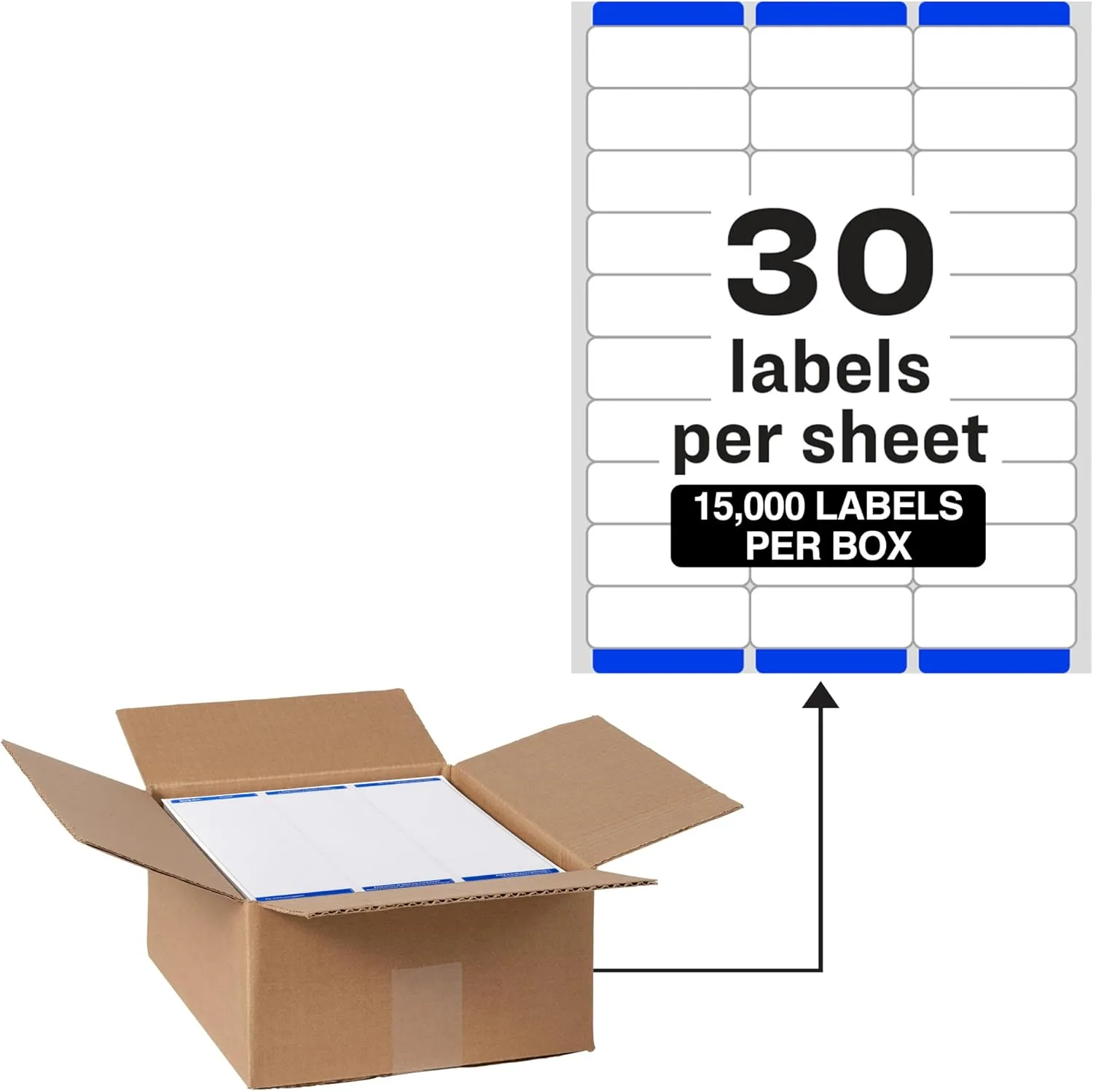 AVERY Easy Peel Address Labels with Sure Feed, 1" x 2-5/8", Matte White