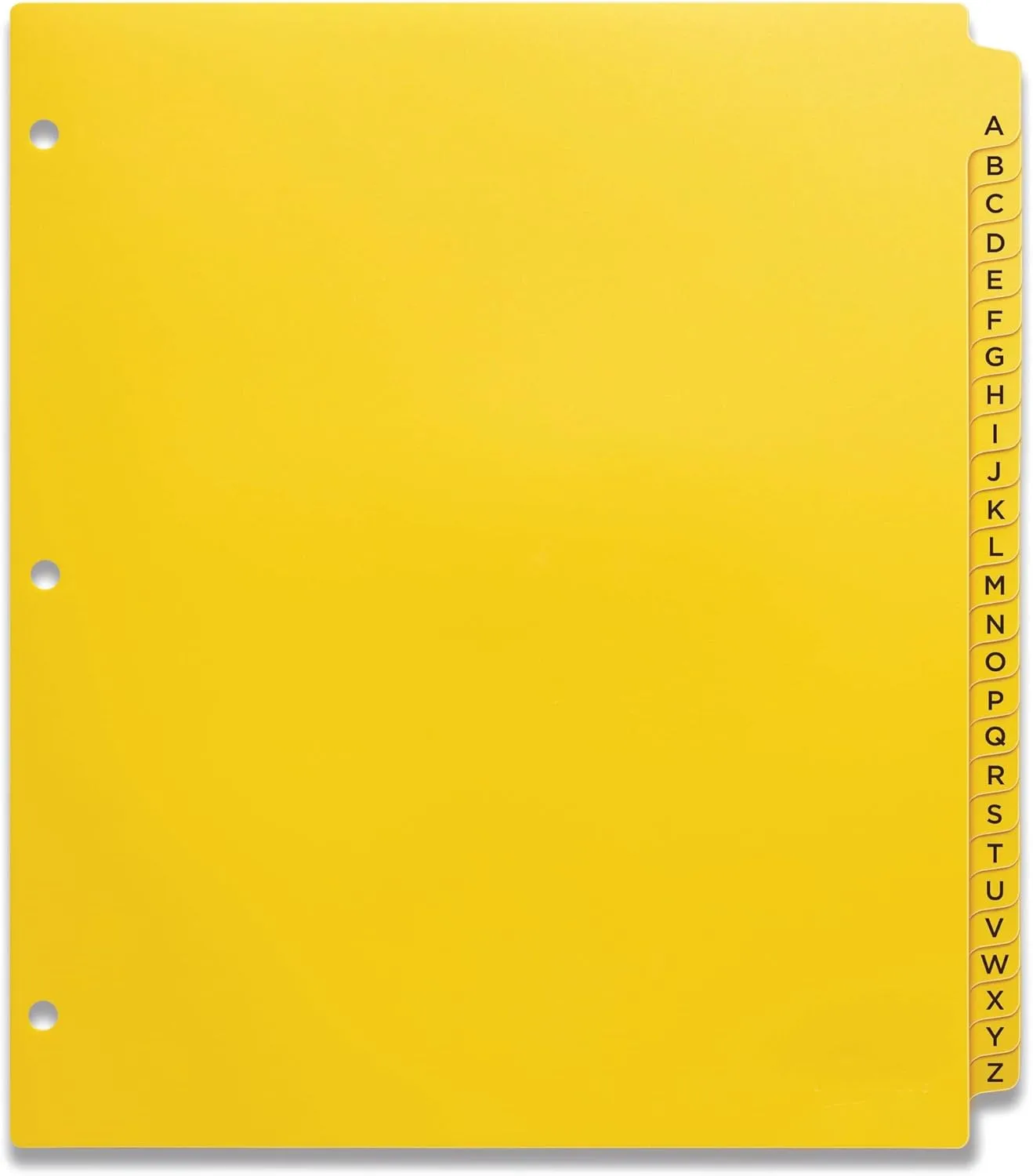 Avery Heavy-Duty A-Z Divider Tabs, 8.5 x 11, Yellow, 26-Pack