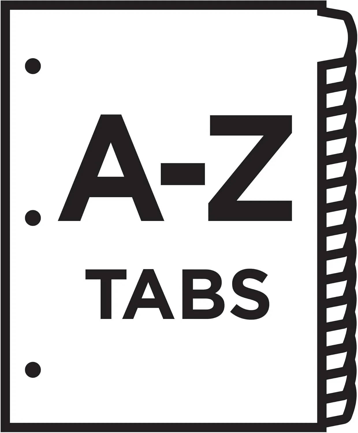 Avery Heavy-Duty A-Z Divider Tabs, 8.5 x 11, Yellow, 26-Pack