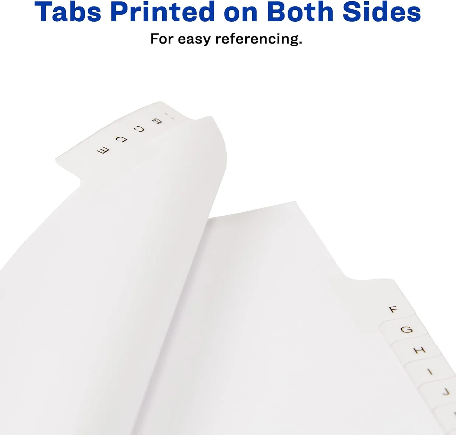 Avery Allstate-Style Collated Legal Exhibit Dividers, 8 1/2in x 11in, White Dividers/White Tabs, A-Z, Pack Of 26 Tabs