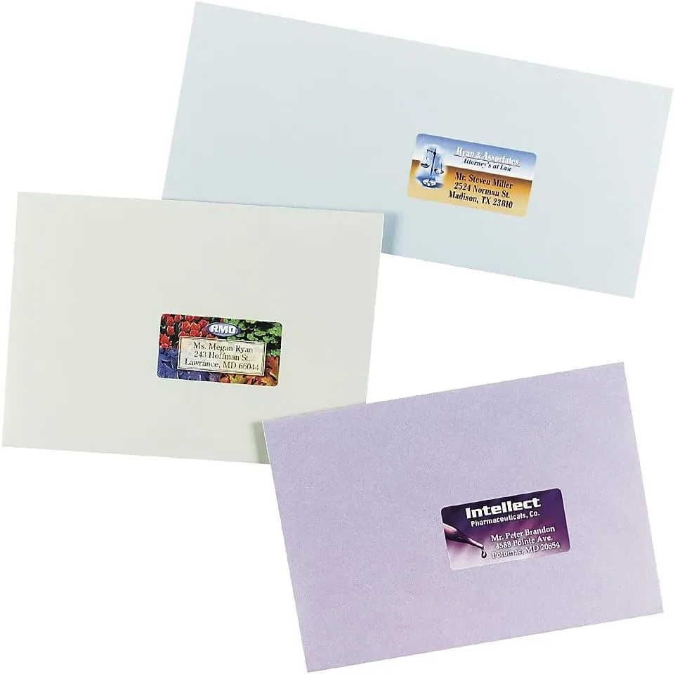 Avery Print-To-The-Edge Permanent Address Laser Labels, 6871 — 1-1/4 x 2-3/8, White, 450 Pack